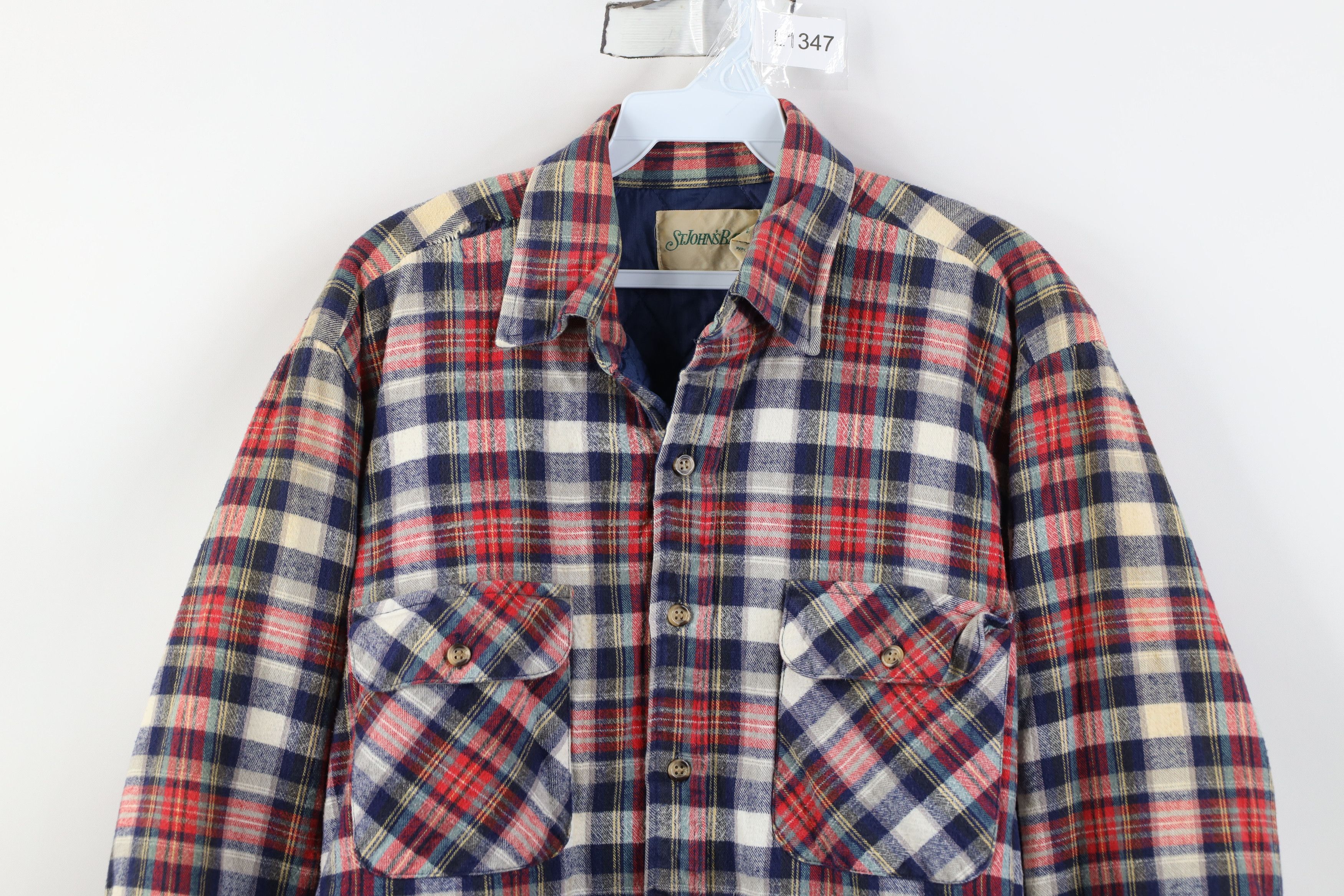 Vintage Vintage 70s Streetwear Quilted Flannel Shirt Jacket Jac Size US M / EU 48-50 / 2 - 2 Thumbnail