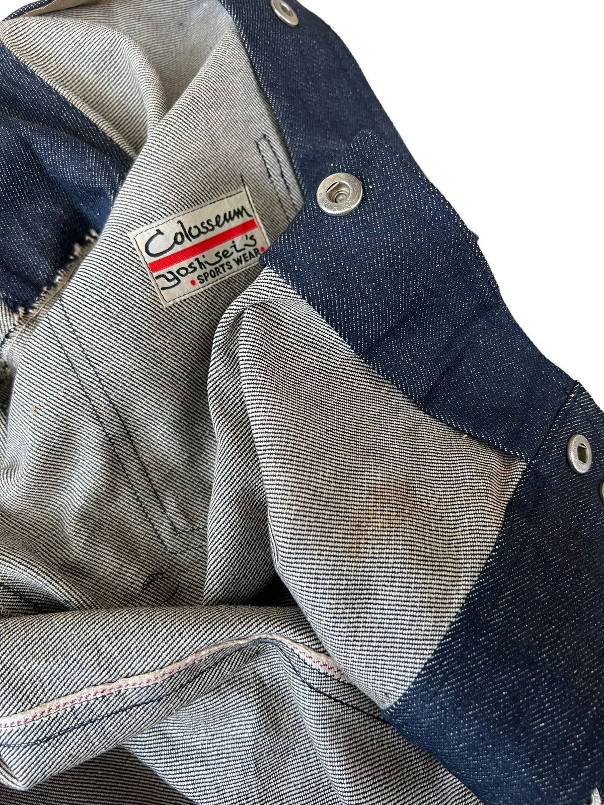 Vintage Vintage YOSHISEI Sports Wear "Colosseum" Hybrid Denim Jacket Size US M / EU 48-50 / 2 - 24 Thumbnail