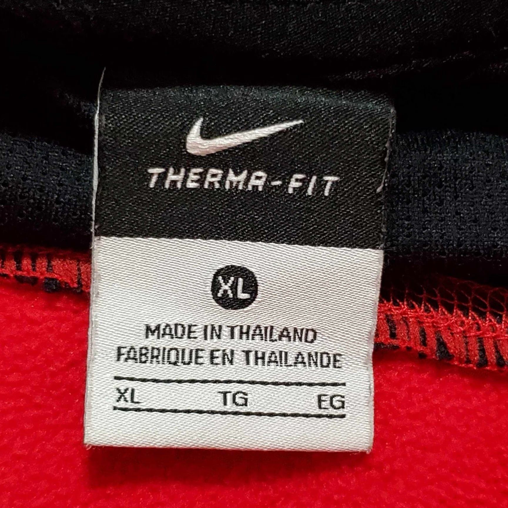 Nike Nike Hoodie Mens Therma Fit Pullover Hoodie Logo Sweatshirt XL Red Big & Tall Mens Size US XL / EU 56 / 4 - 2 Thumbnail