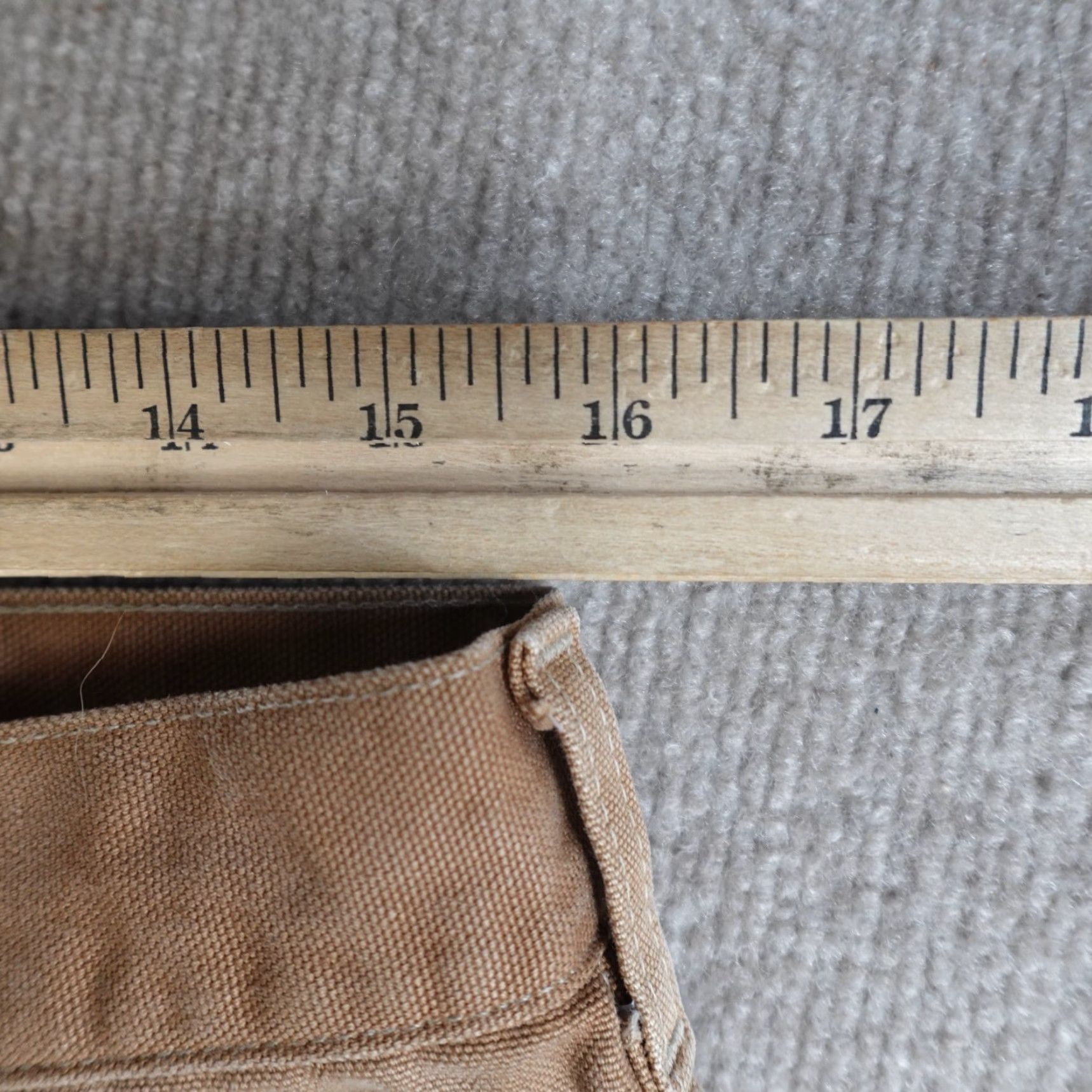 Carhartt VINTAGE Carhartt Pants Men's 32 x 32 Beige Canvas Cotton Double Knee Union Made Khakis Regular Straight - 32 Inseam Size US 32 / EU 48 - 6 Thumbnail