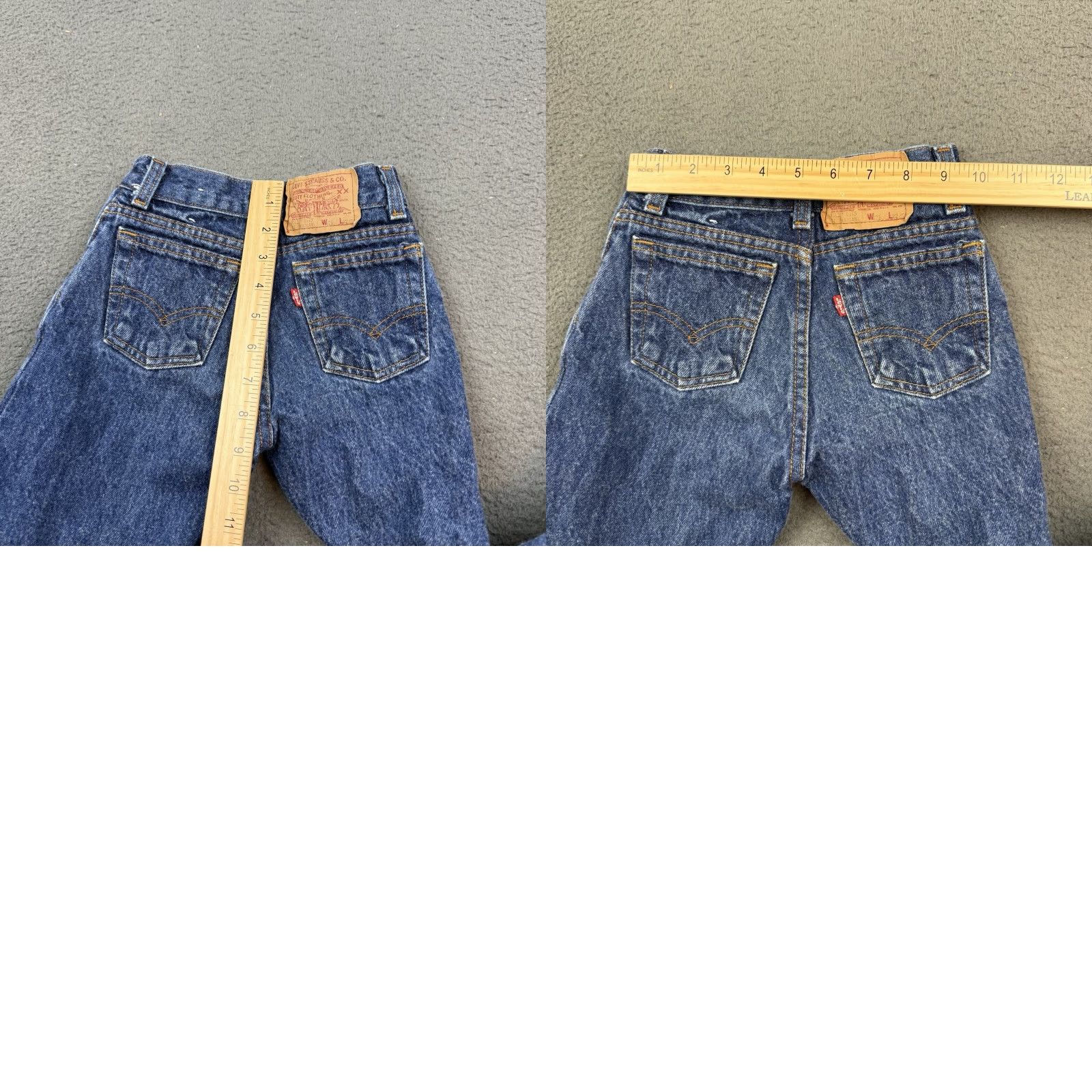 Levi's VINTAGE Levi's Jeans Womens 7 18x22 Blue Denim Straight Leg 31301-0115 Jeans Womens Blue 90s? Size 28" / US 6 / IT 42 - 9 Thumbnail