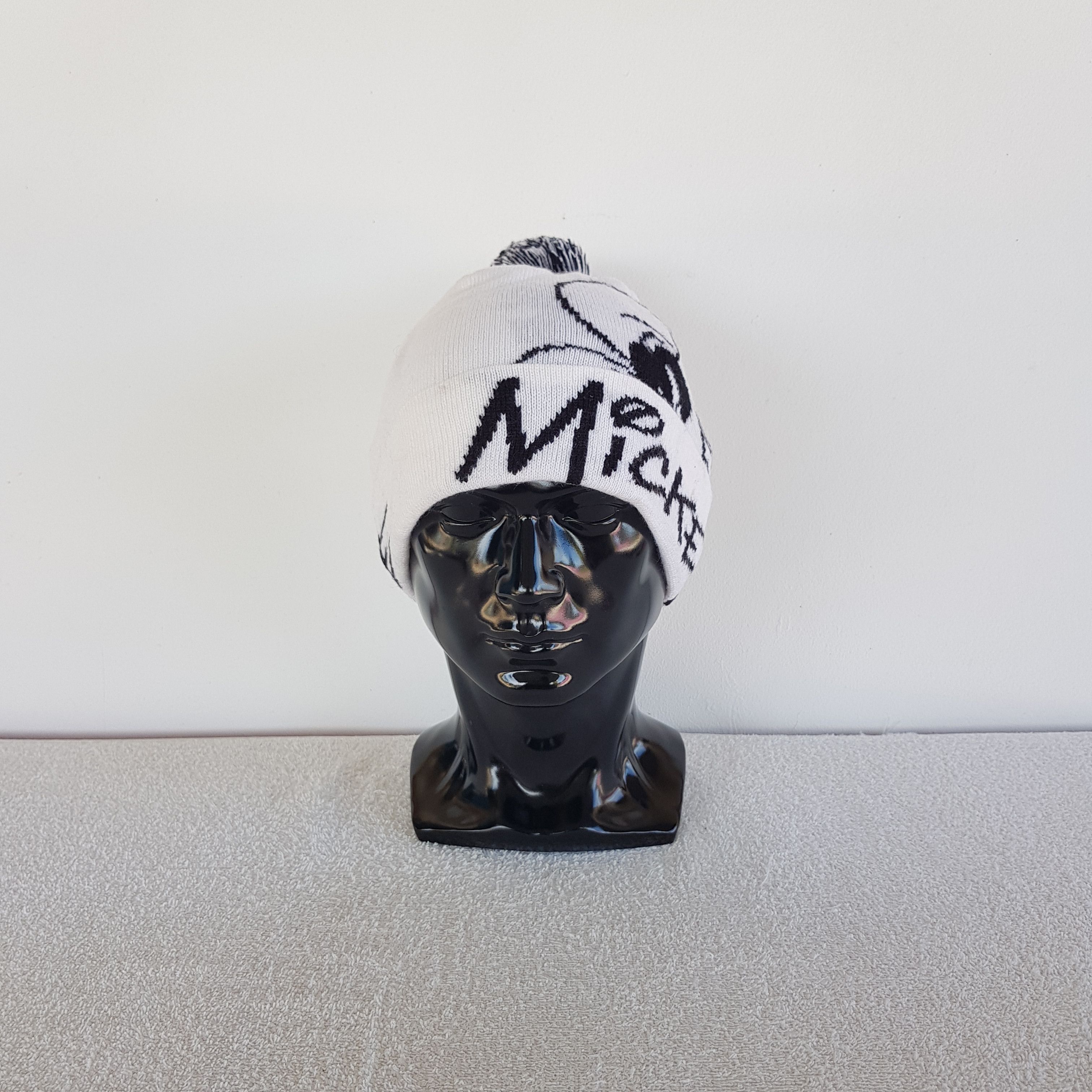 Disney Vintage Mickey Mouse Beanie Cartoon Disney Snow Caps Ski Hat Size ONE SIZE - 2 Thumbnail