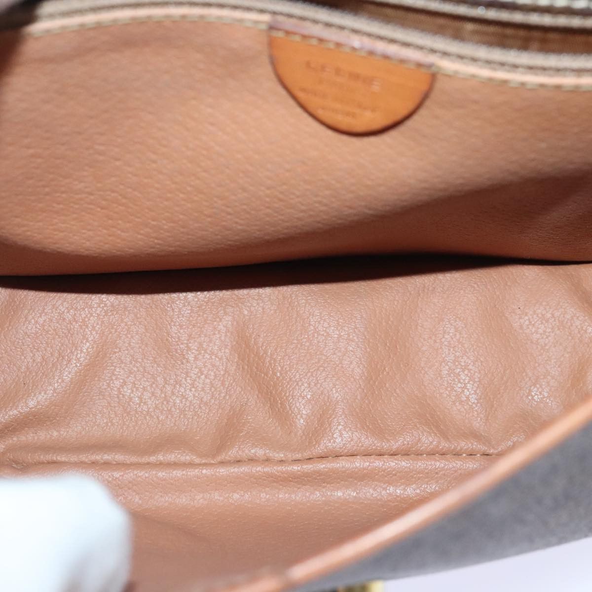 Celine CELINE Macadam Canvas Circle Shoulder Bag Pvc Leather Brown Size ONE SIZE - 10 Thumbnail