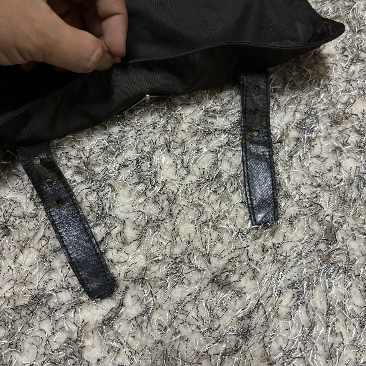 Prada Vtg Prada Vela Nylon Messenger Bag Black Buckle Crossbody Size ONE SIZE - 15 Thumbnail