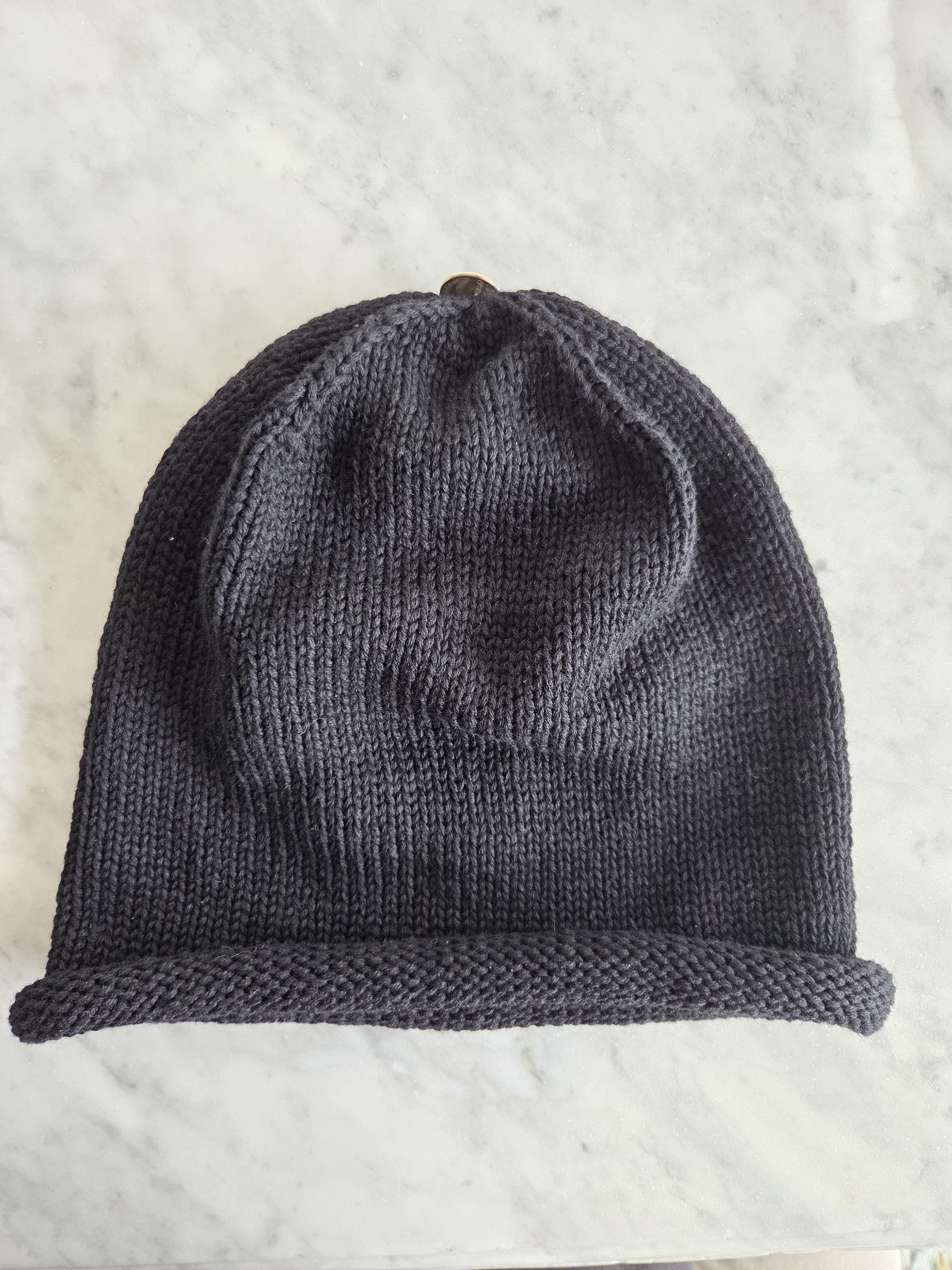 Chrome Hearts Chrome Hearts Black Cashmere Cross Knit Beanie hat Size ONE SIZE - 5 Thumbnail