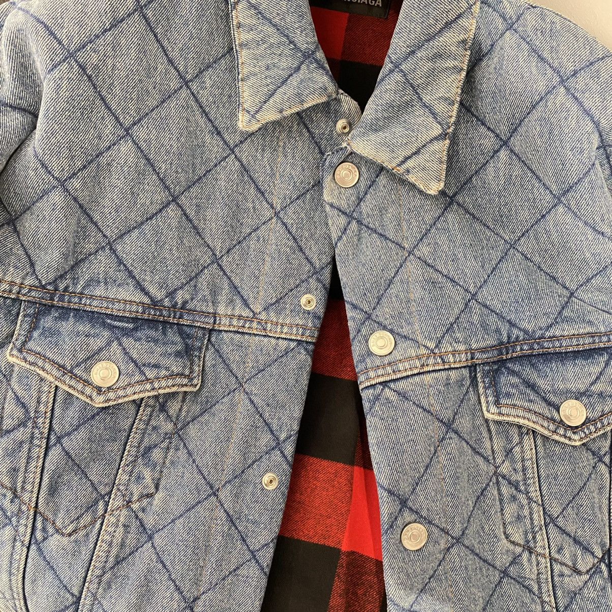 Balenciaga Balenciaga Oversized Quilted Denim Jacket Size US L / EU 52-54 / 3 - 5 Thumbnail