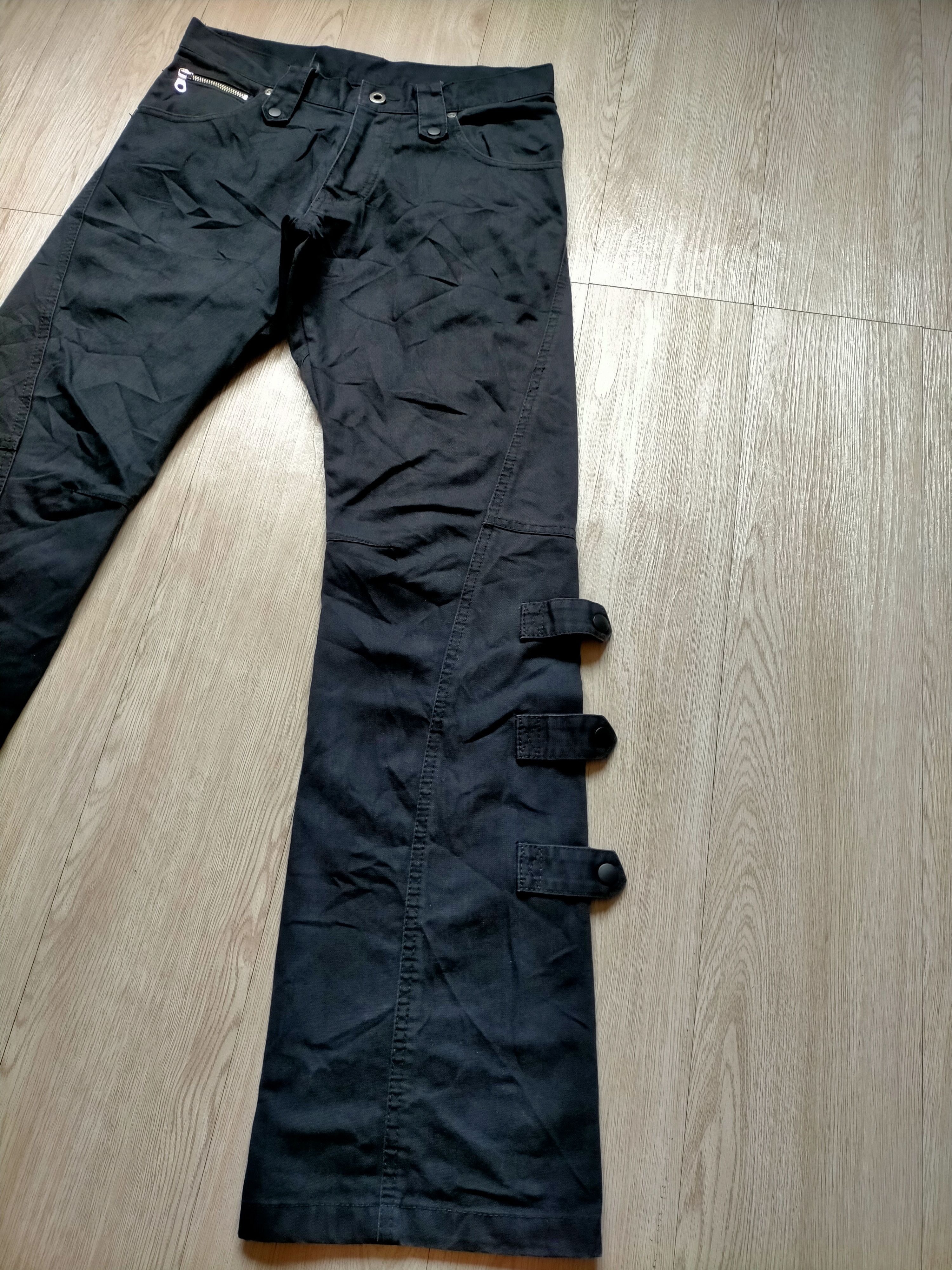 Tete Homme Tete Homme Flare Jeans Bondage Punk Style Black Denim Size US 30 / EU 46 - 3 Thumbnail