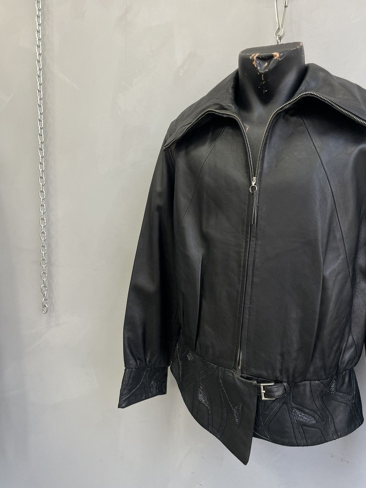 Japanese Brand 14th addiction black leather biker leather jacket gothic y2k Size US S / EU 44-46 / 1 - 3 Thumbnail
