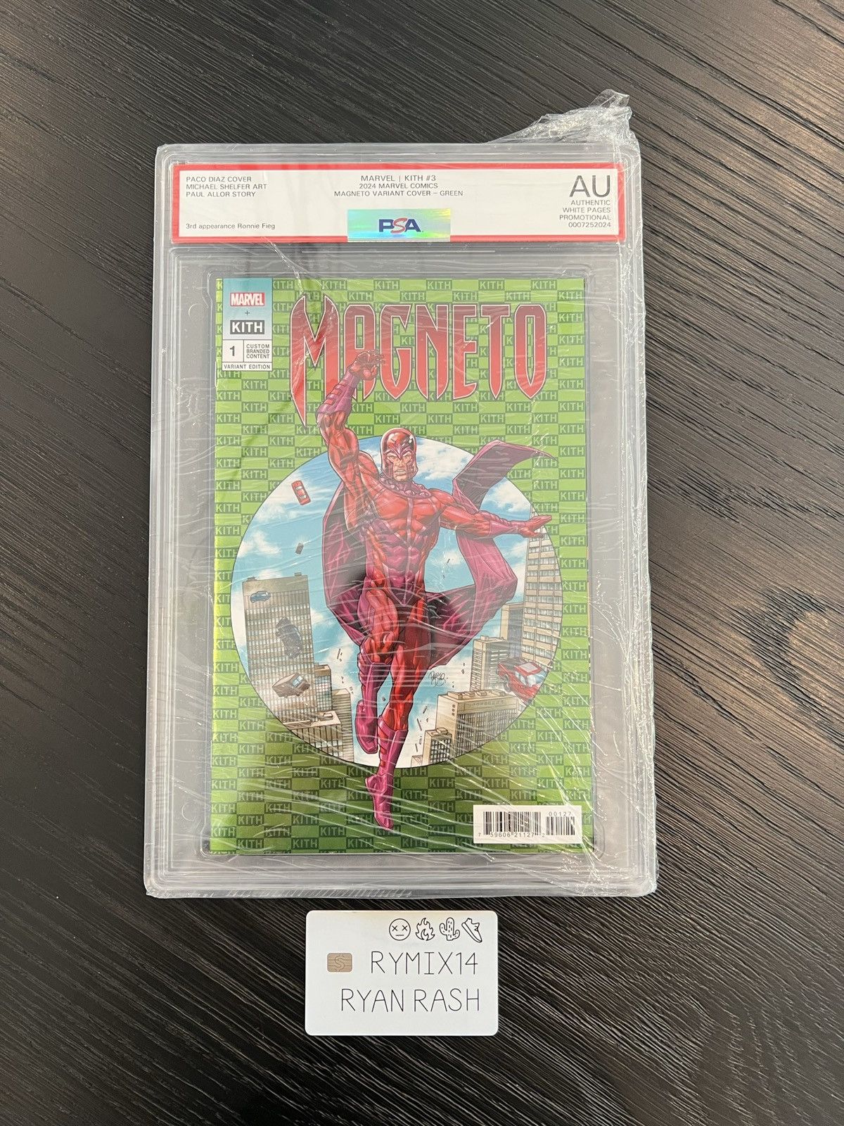 Kith × Marvel Comics Kith Marvel Magneto Green Comic Book Slab — PSA Graded Size ONE SIZE - 1 Thumbnail
