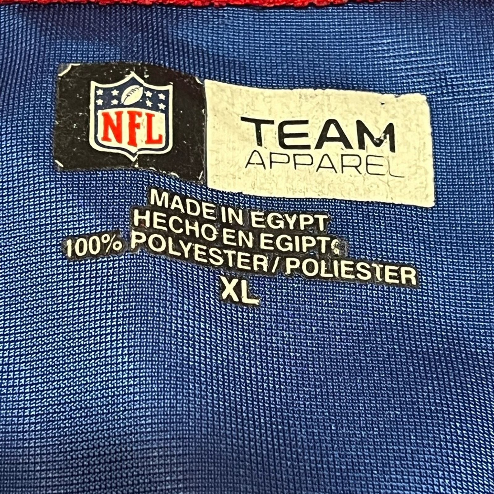NFL MENS NEW YORK GIANTS NFL JERSEY SHORT SLEEVE SIZE XL CLEAN Size US XL / EU 56 / 4 - 4 Thumbnail