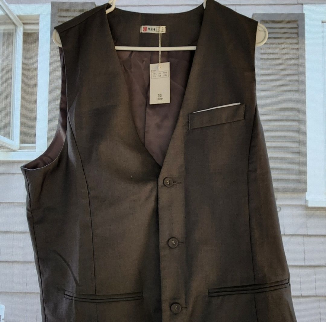 Other Slim NWT New With Tags H2H Slim Fit Gray Men's Vest Size XL Size US XL / EU 56 / 4 - 1 Thumbnail