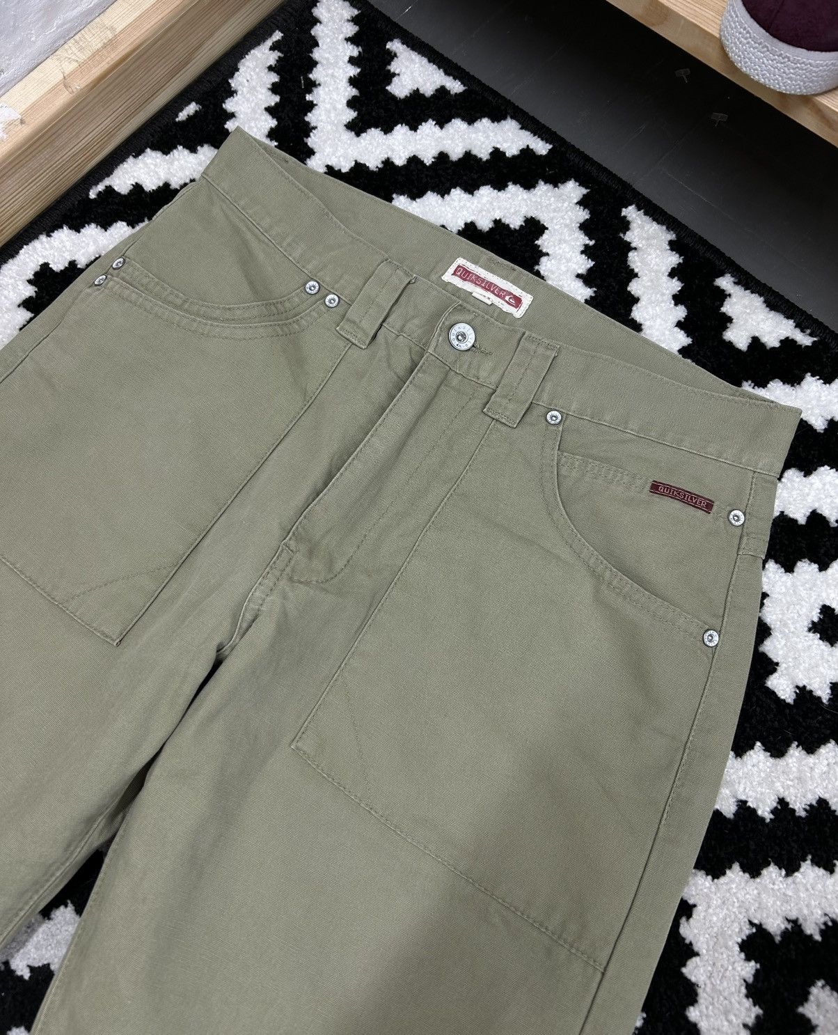 Quiksilver × Vintage Quiksilver Vintage Baggy Pant size 30 Size US 30 / EU 46 - 4 Thumbnail
