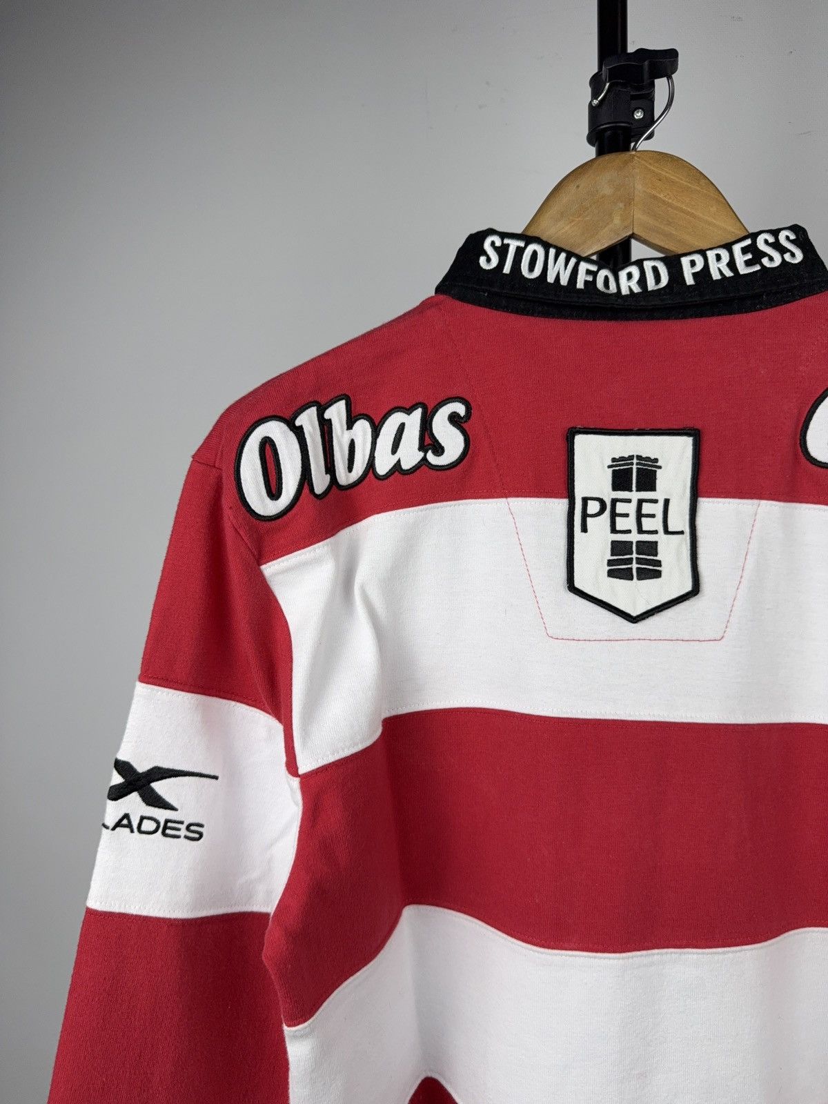 Japanese Brand Gloucester Rugby Mitsubishi Motors Jersey XBlades M Size US L / EU 52-54 / 3 - 14 Thumbnail