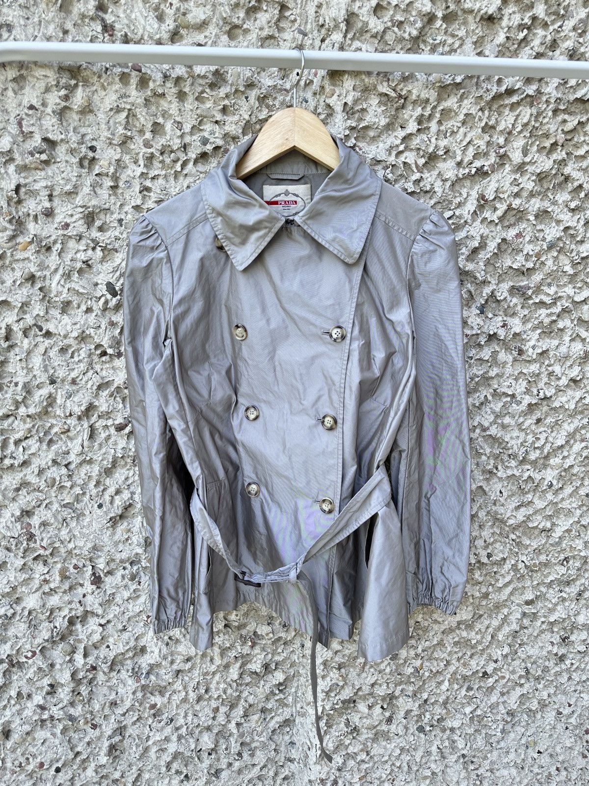 Prada Prada short lightweight trench coat blazer Size M / US 6-8 / IT 42-44 - 5 Thumbnail