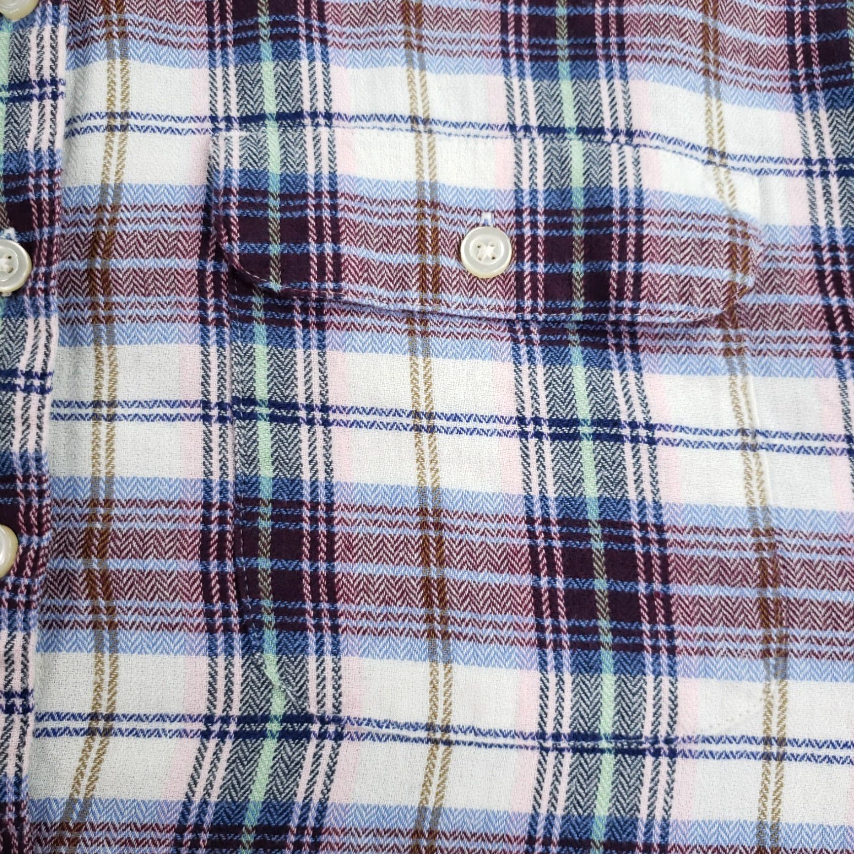 Lee Womens Flannel Shirt Small Lee Blue Pink White Plaid Long Sleeve Casual Size S / US 4 / IT 40 - 6 Thumbnail