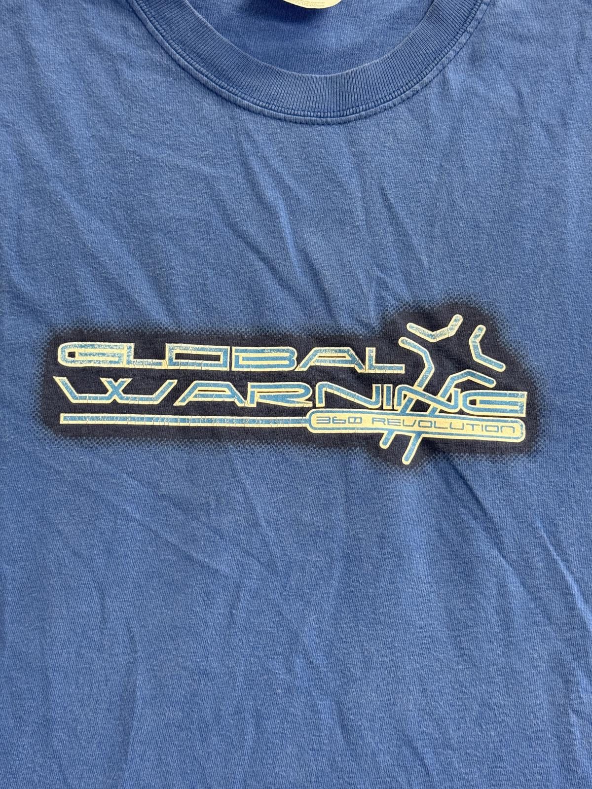 Hanes Vintage Global Warning T-shirt 360 Revolution IYC Clothing L Size US L / EU 52-54 / 3 - 3 Thumbnail