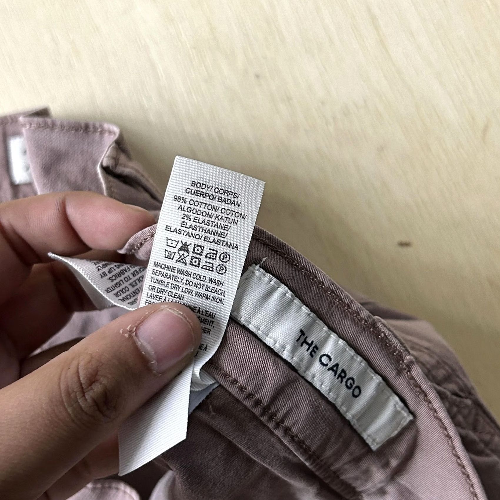 Lucky Brand Lucky Brand Womens Pants Regular 4 Purple Twill Cargo Stretch Pockets Casual Zip Zipper Fit Size 27" / US 4 / IT 40 - 3 Thumbnail