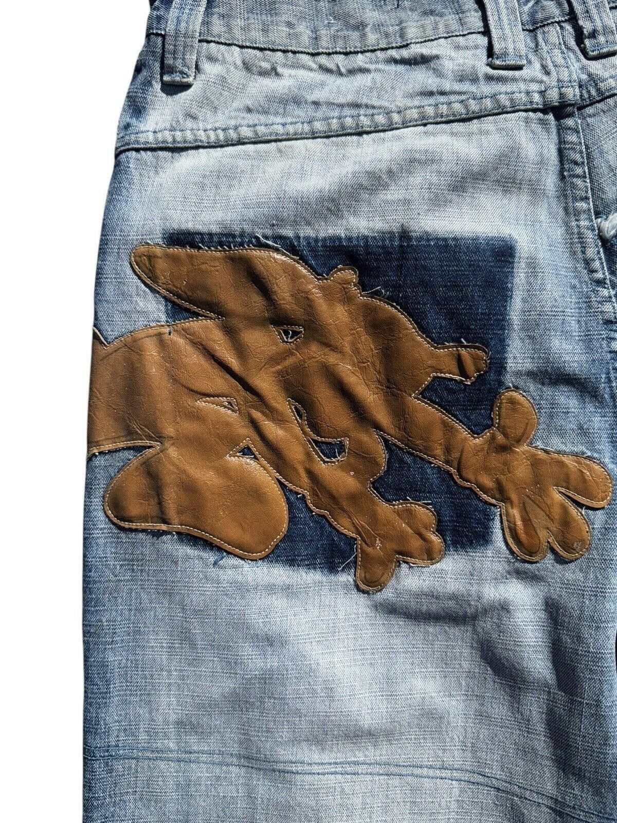 Designer Vintage Lot 29 Disney Bugs Bunny Embroidered Y2K Jeans 36x34 Size US 36 / EU 52 - 8 Thumbnail