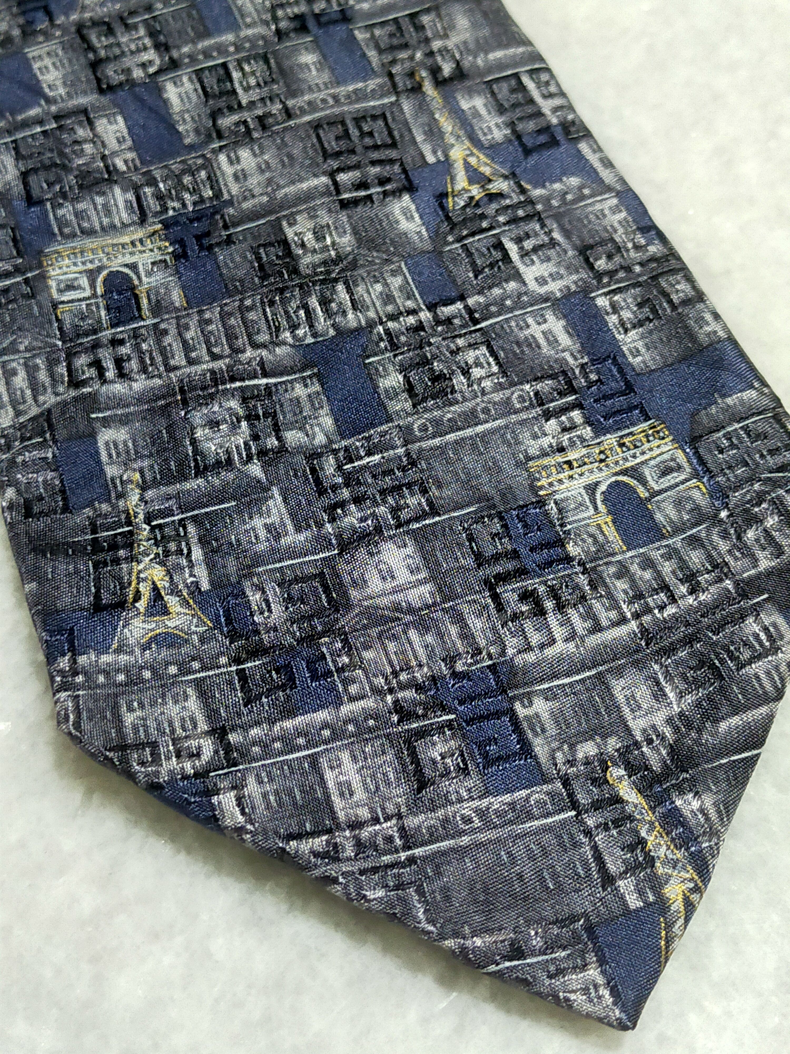 Givenchy × Vintage GIVENCHY PARIS EIFFEL TOWER VINTAGE SILK TIE Size ONE SIZE - 2 Thumbnail
