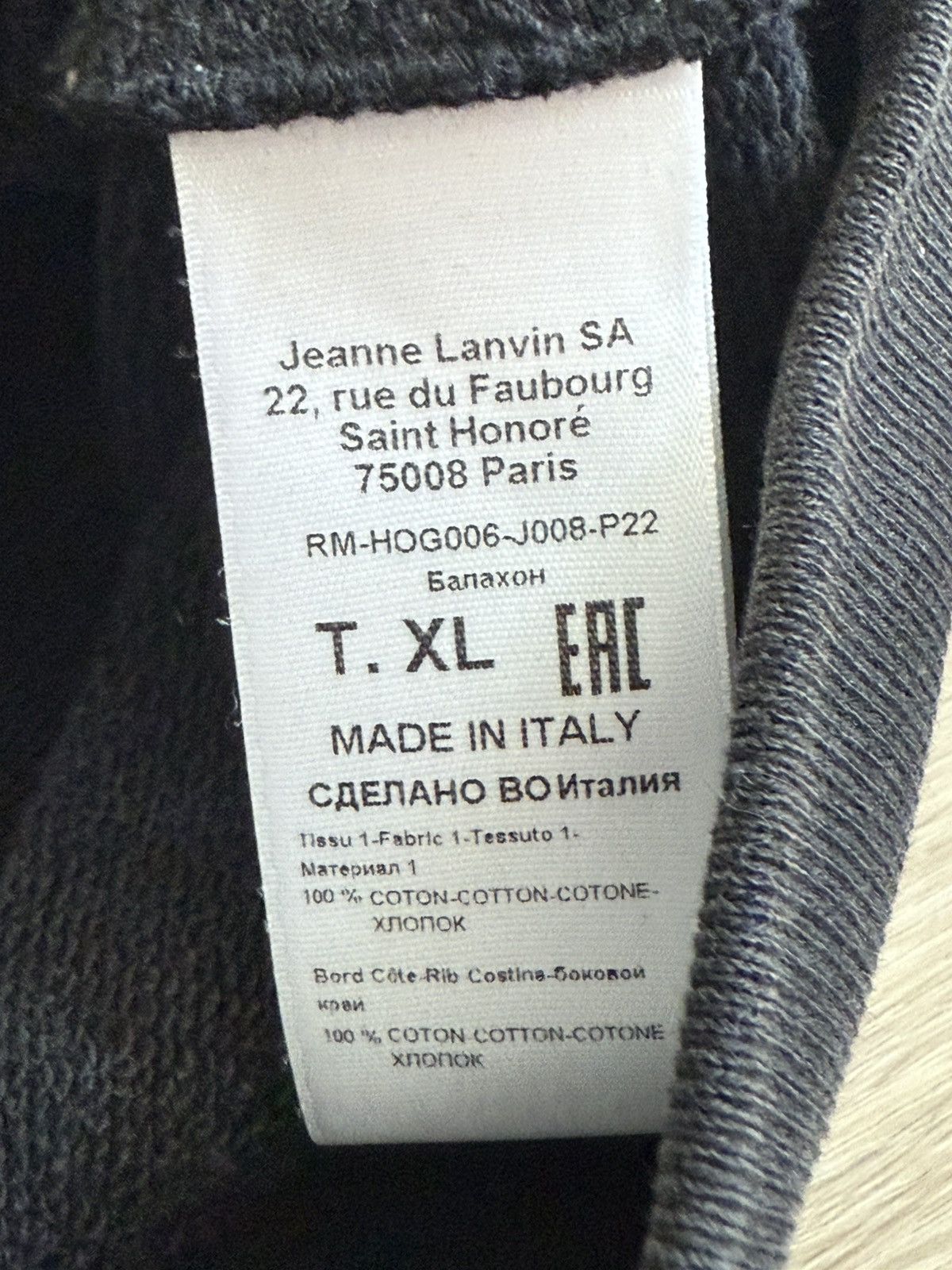 Gallery Dept. × Lanvin Lanvin x gallery dept zip up Size US XL / EU 56 / 4 - 5 Thumbnail