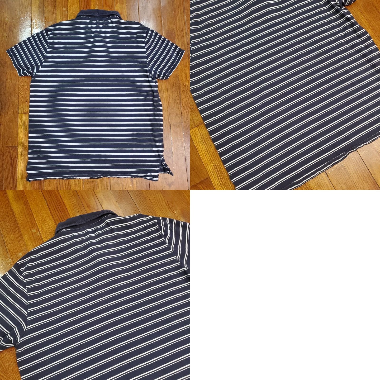 Ralph Lauren VTG Polo Jeans Company Polo Shirt Short Sleeve Navy Blue Men’s 2XL Striped Polo Shirt Polo Navy Blue 90s Mens Size US XXL / EU 58 / 5 - 8 Thumbnail