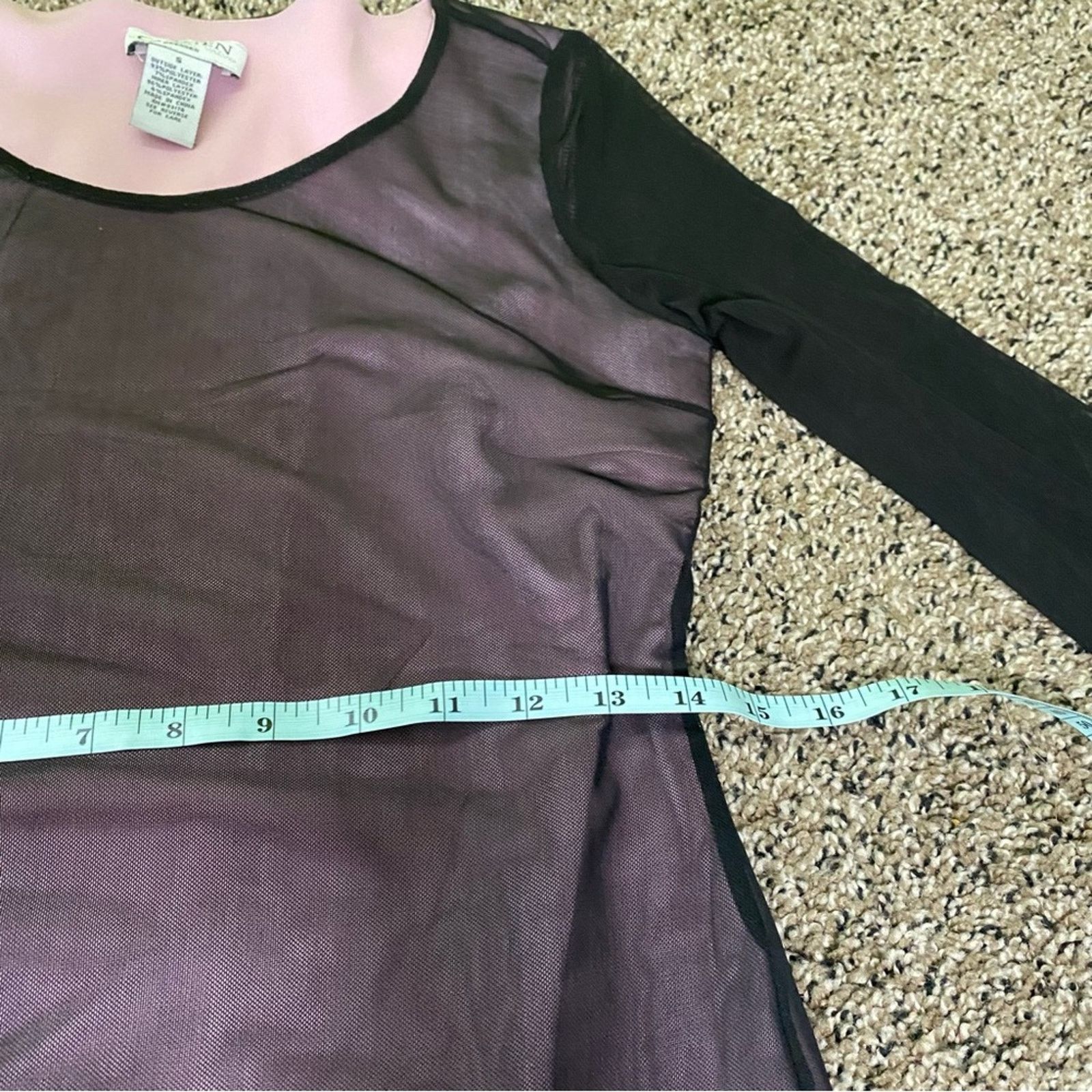 Other Carmen Marc Valvo Women's Pink and Black Dress Size S Size S / US 4 / IT 40 - 6 Thumbnail