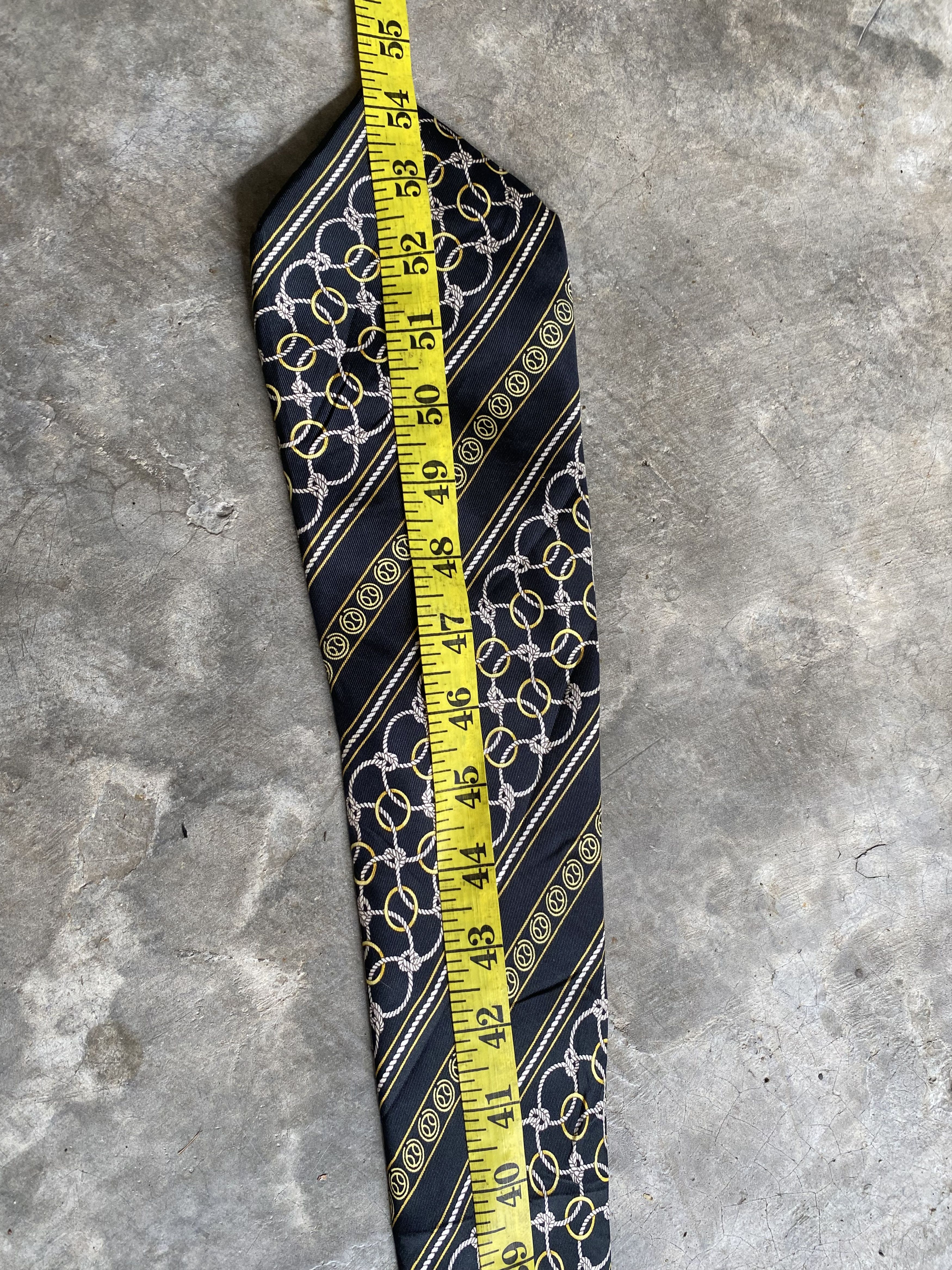 Hermes Vintage 80’s HERMES 588 SA Tied Chainage O-rings Tie Size ONE SIZE - 8 Thumbnail