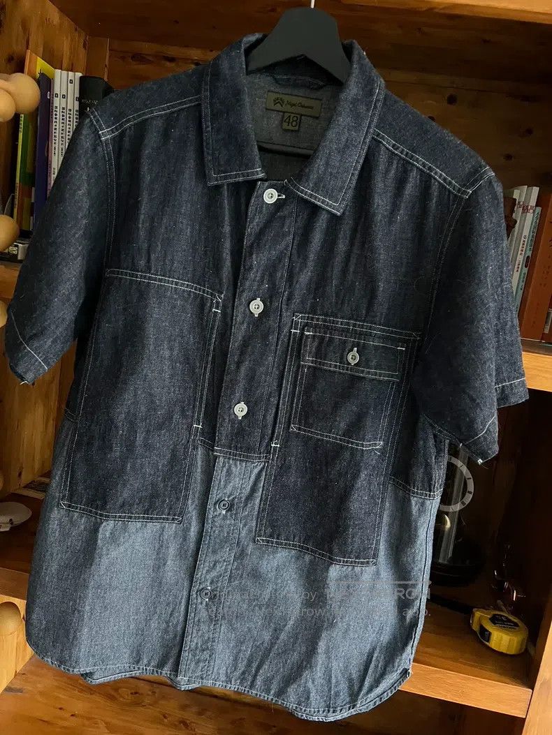 Nigel Cabourn Nigel Cabourn Patchwork short-sleeve shirt Size US M / EU 48-50 / 2 - 3 Thumbnail