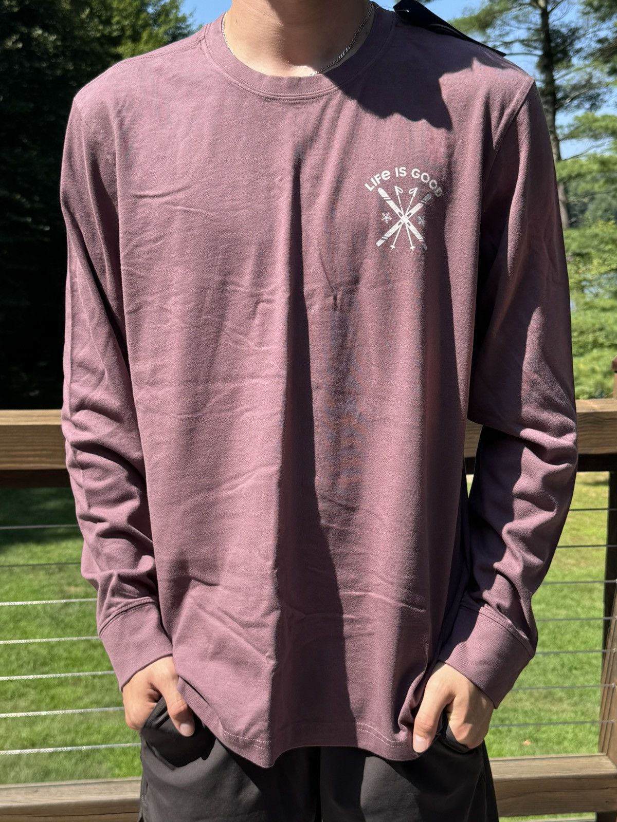Life is Good LIFE IS GOOD SKI LONG SLEEVE TEE Size US L / EU 52-54 / 3 - 1 Thumbnail