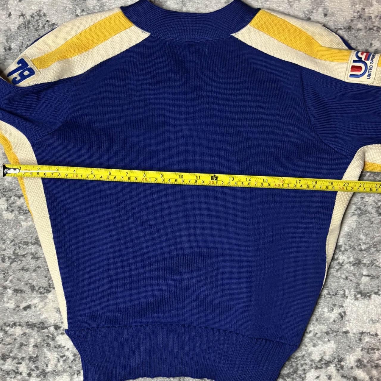 Vintage Vintage 70s Cheer Varsity 100% Wool Knit Sweater Size S / US 4 / IT 40 - 6 Thumbnail