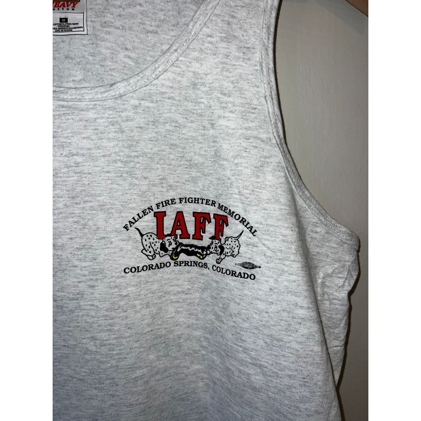 Fruit Of The Loom Vintage Firefigher Shirt Fallen Fire Fighter Memorial IAFF M Size US M / EU 48-50 / 2 - 3 Thumbnail