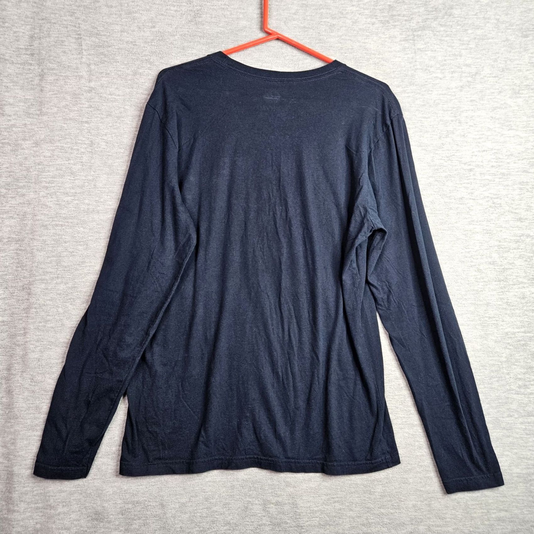 Vintage Wohven Navy blue Long Sleeve Crew Neck T-Shirt Men L Regular Cotton Logo Modern Basic Shirt Size US L / EU 52-54 / 3 - 2 Thumbnail