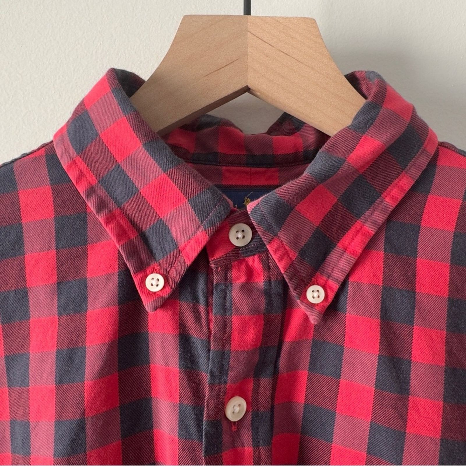 Ralph Lauren Ralph Lauren Classic Fit Performance Red Black Checker EUC Size US M / EU 48-50 / 2 - 3 Thumbnail