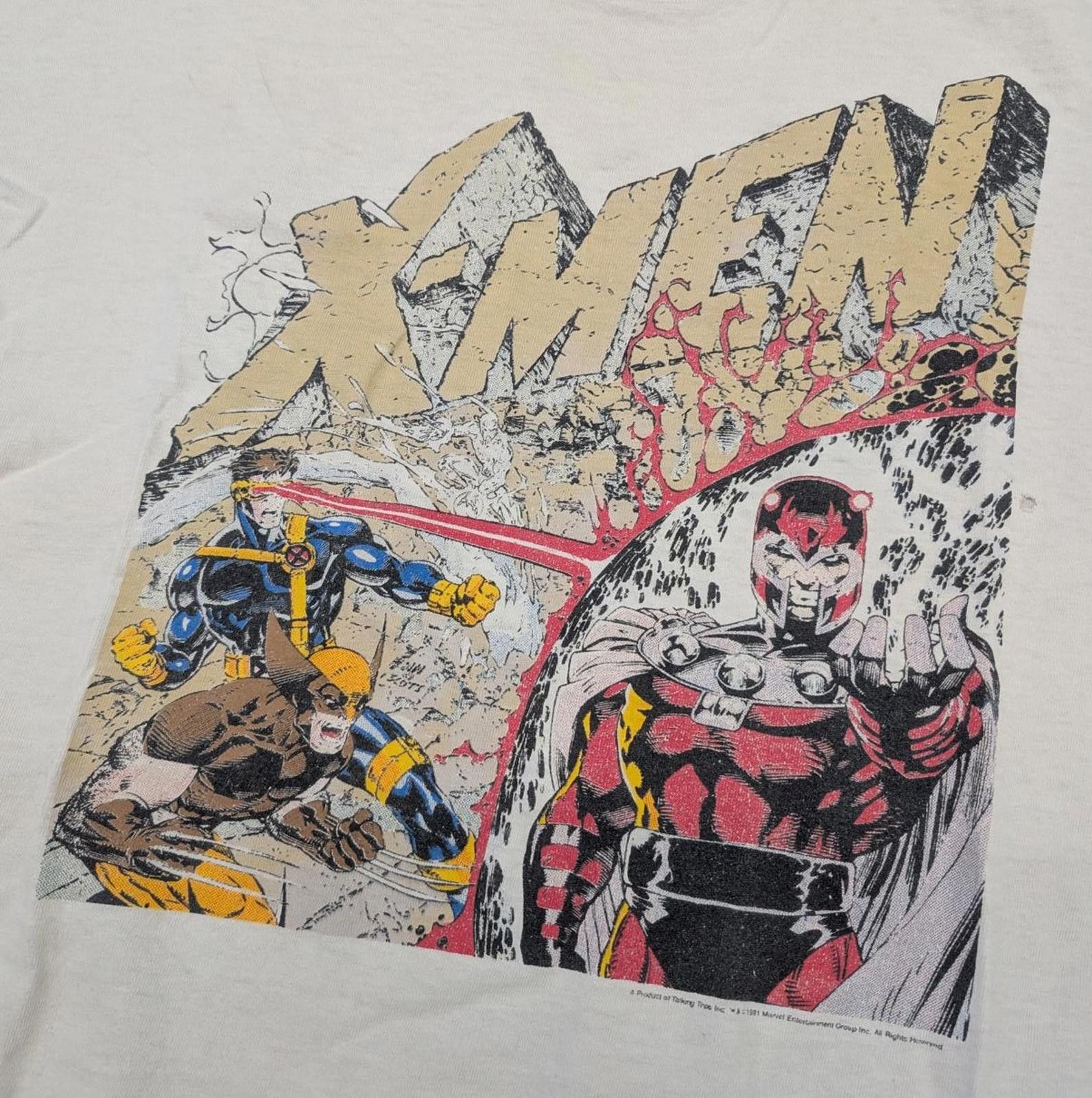 Marvel Comics Vintage 1991 Jim Lee X-Men Comic Images t-shirt Size US XL / EU 56 / 4 - 2 Thumbnail
