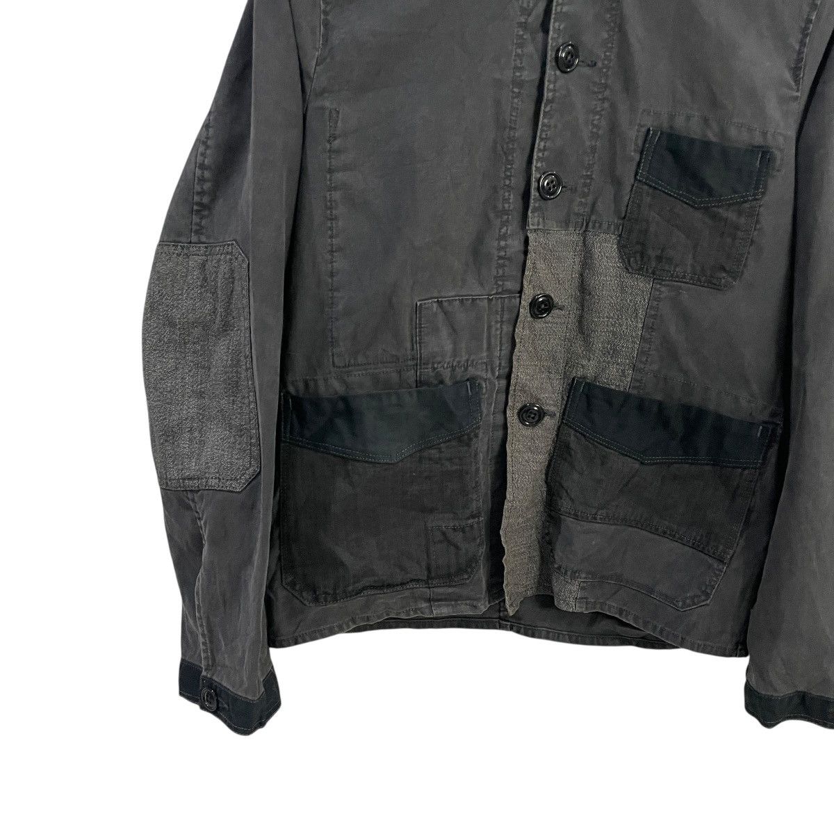 Japanese Brand Vintge Canton Overall Patchwork Workwear Jacket Size US S / EU 44-46 / 1 - 3 Thumbnail