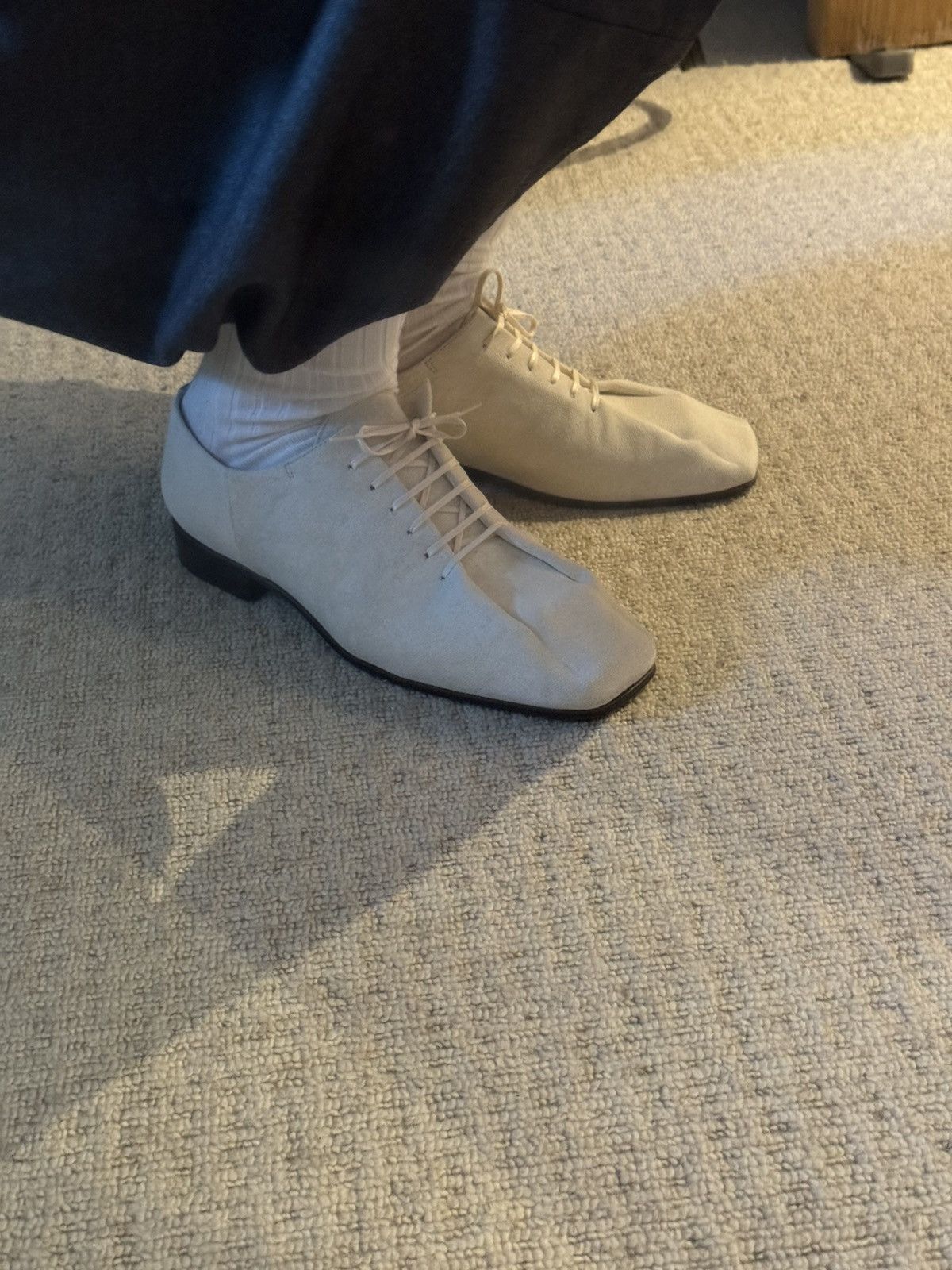 Lemaire Lemaire SOURIS CLASSIC DERBIES DIRTY WHITE EU42 US 9 Size US 9 / EU 42 - 5 Thumbnail