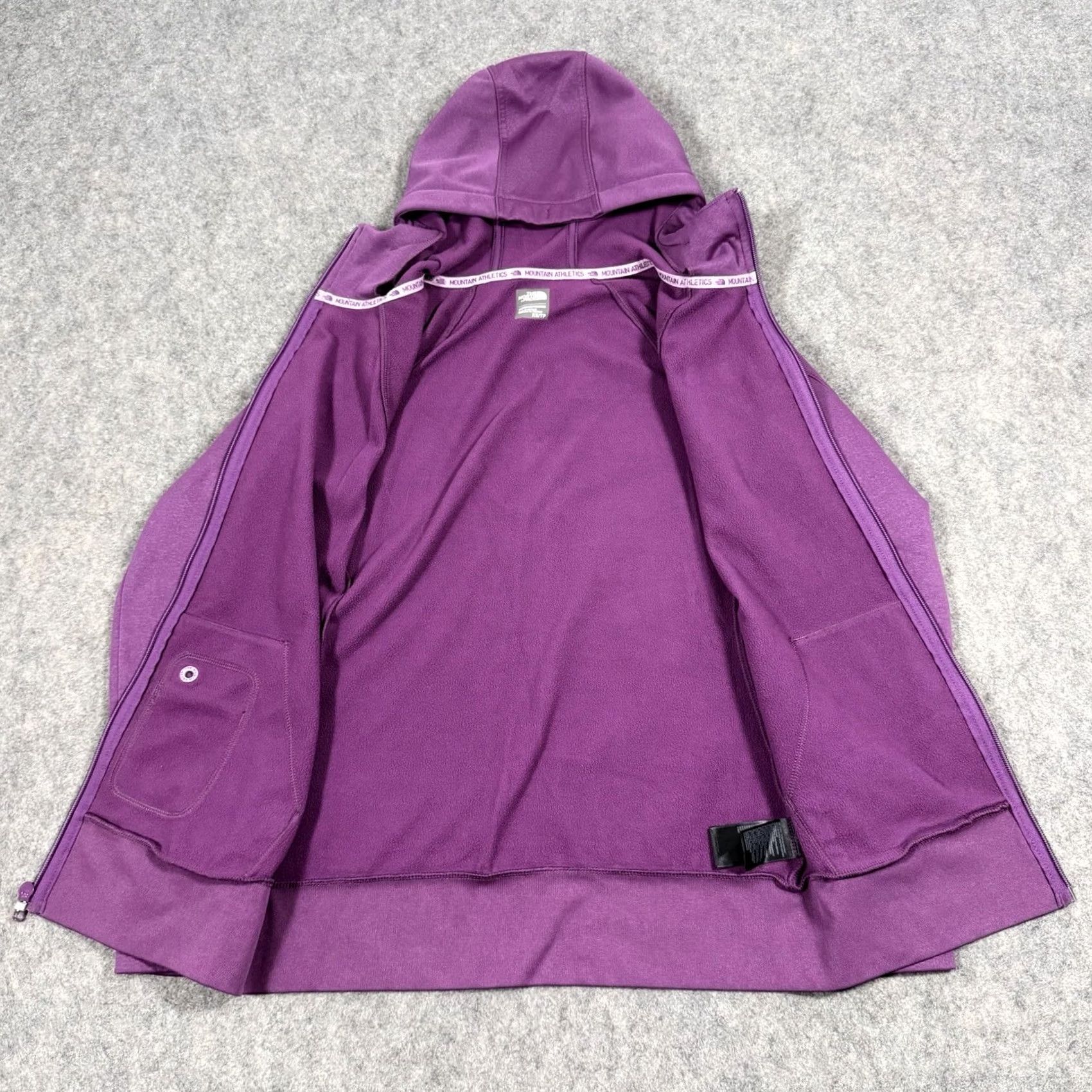 The North Face The North Face Lined Full Zip Fleece Hooded Jacket Purple XS Women's Jacket, Purple, The North Face, Hooded, Full Zip, Fleece, XS, Women Size XS / US 0-2 / IT 36-38 - 5 Thumbnail