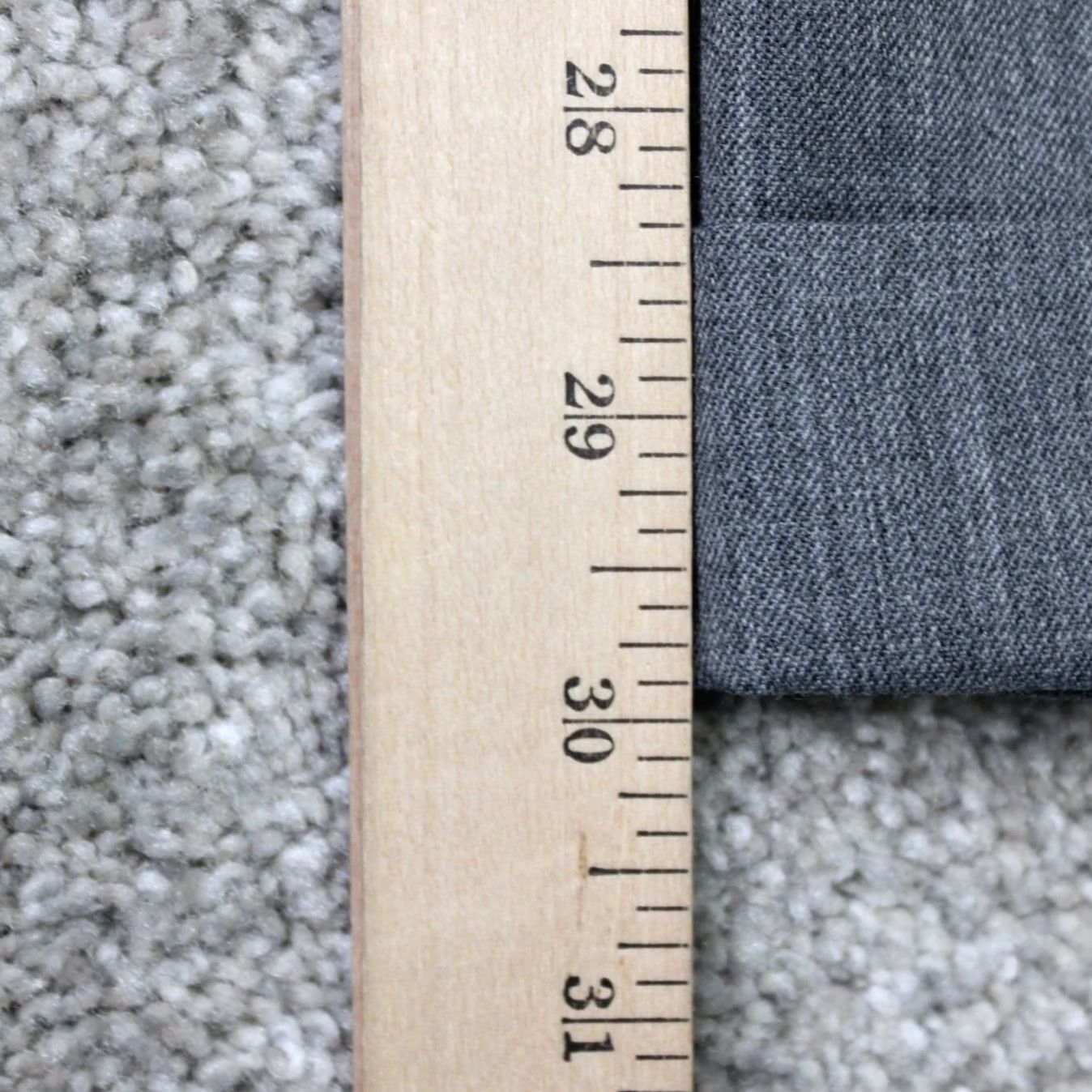 Joseph Joseph & Feiss International Pants Mens 38x30 Gray Pleated Cuffed Wool Dress Pants Size US 38 / EU 54 - 3 Thumbnail