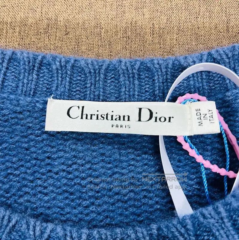 Dior Dior Blue Wool Cropped Sweater . Size XS / US 0-2 / IT 36-38 - 3 Thumbnail