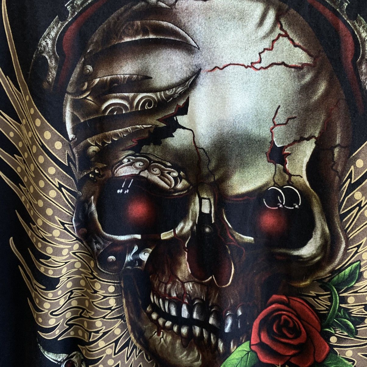 Band Tees Vintage Wild Big Skeleton Skull logo 90’s streetwear tee Size US XL / EU 56 / 4 - 3 Thumbnail