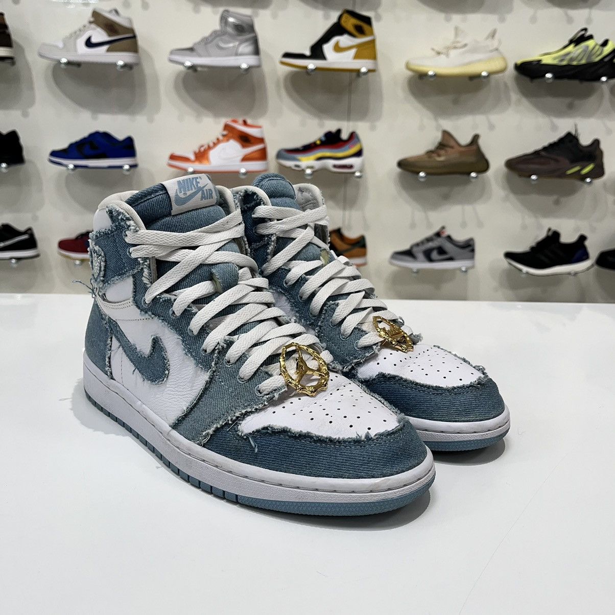 Nike Air Jordan 1 Retro High OG Denim Size US 10 / IT 40 - 8 Thumbnail
