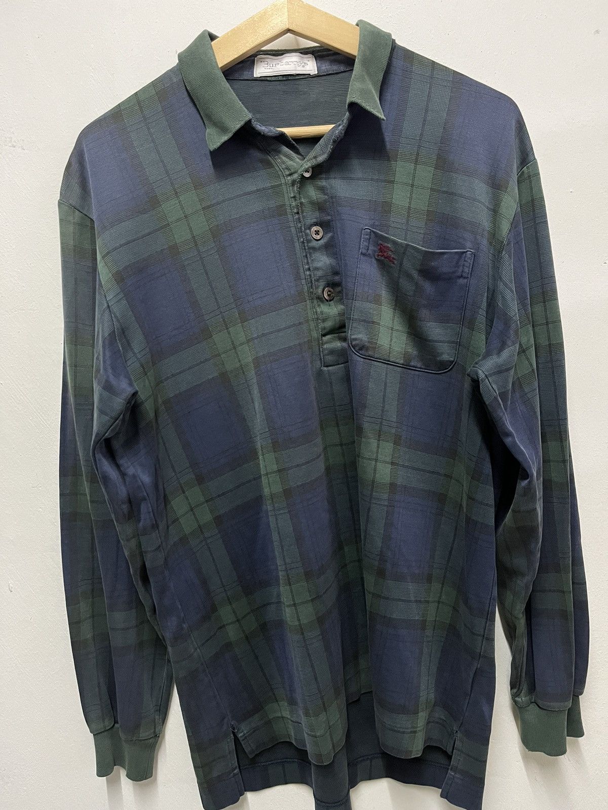 Burberry Vintage Button Up Burberrys Size US L / EU 52-54 / 3 - 1 Thumbnail