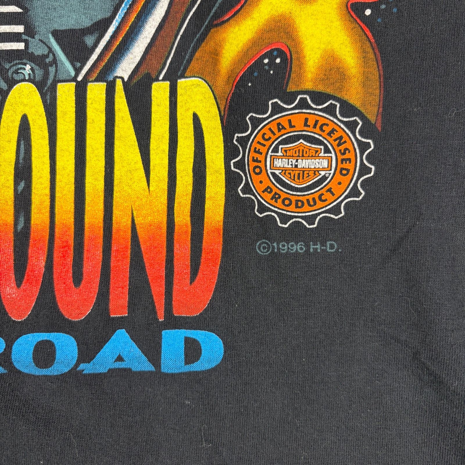 Harley Davidson Vintage Harley Davidson Flames 1996 The Hottest Sound Md Tee Size US M / EU 48-50 / 2 - 3 Thumbnail