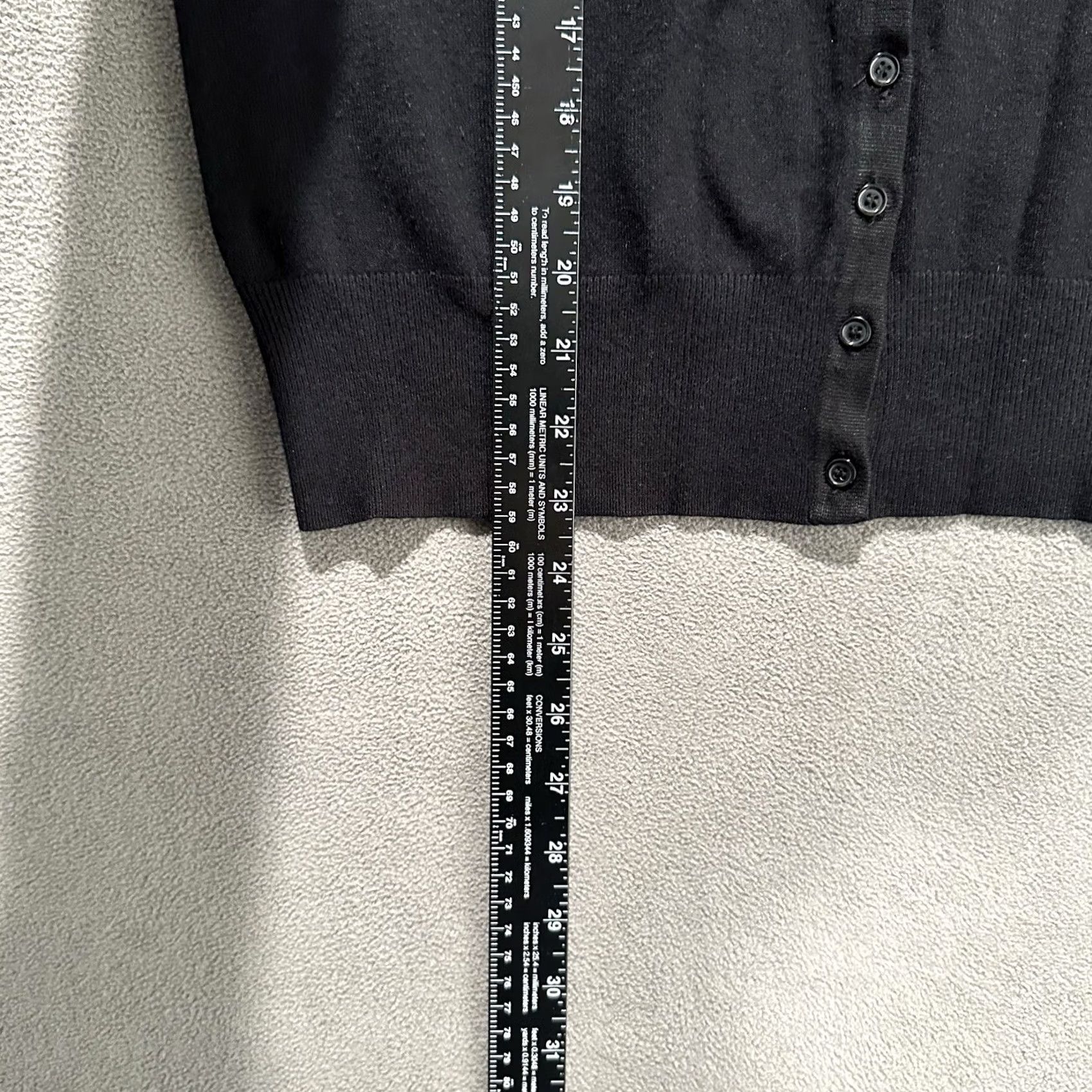 Vintage Cielo Sweater Womens Large Black Button Front V-Neck Silk Blend Cardigan Size L / US 10 / IT 46 - 7 Thumbnail