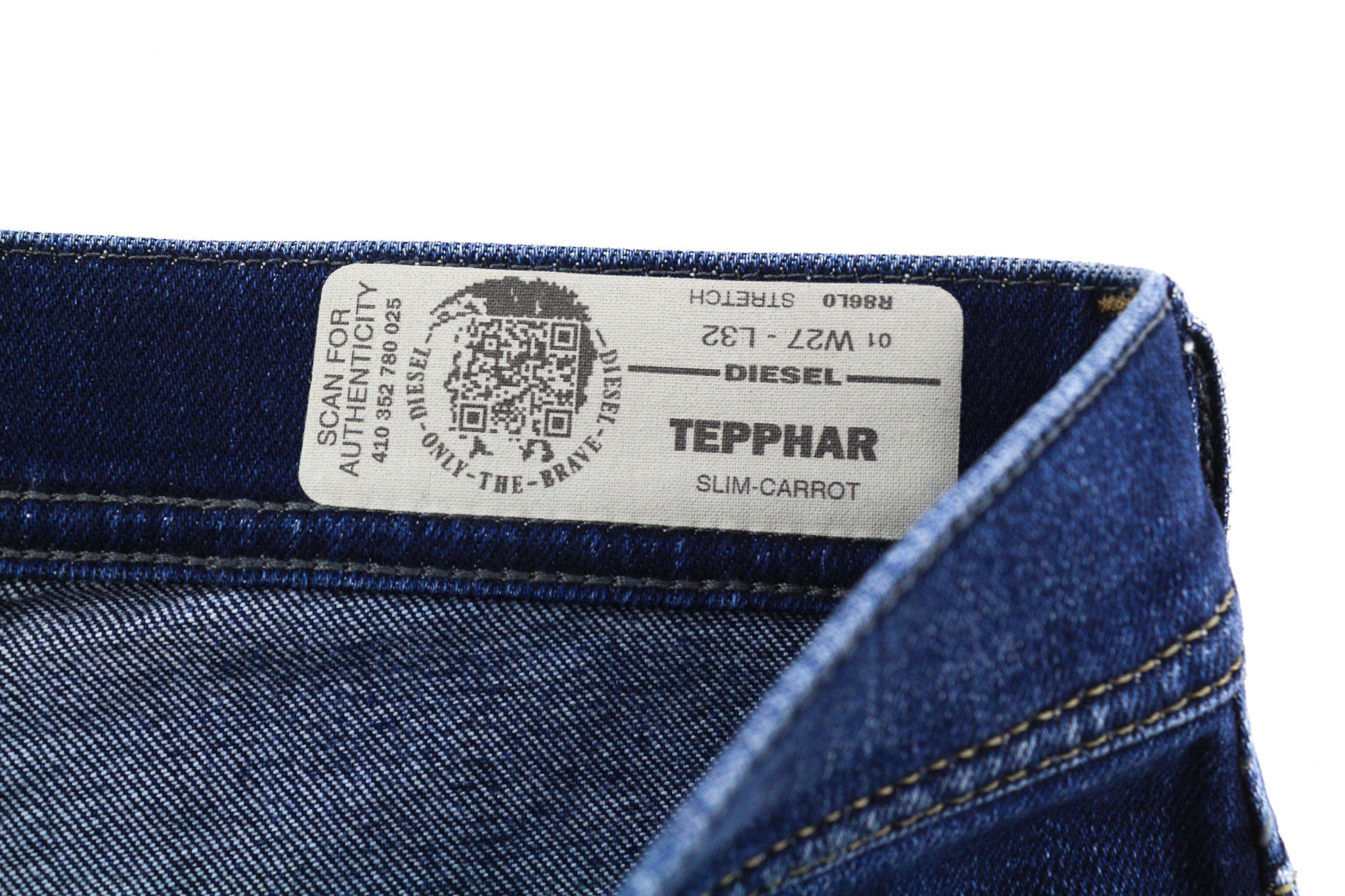 Diesel TEPPHAR R86L0 W27/L32 Stretch Washed Blue Jeans 40202 Size US 27 - 7 Thumbnail