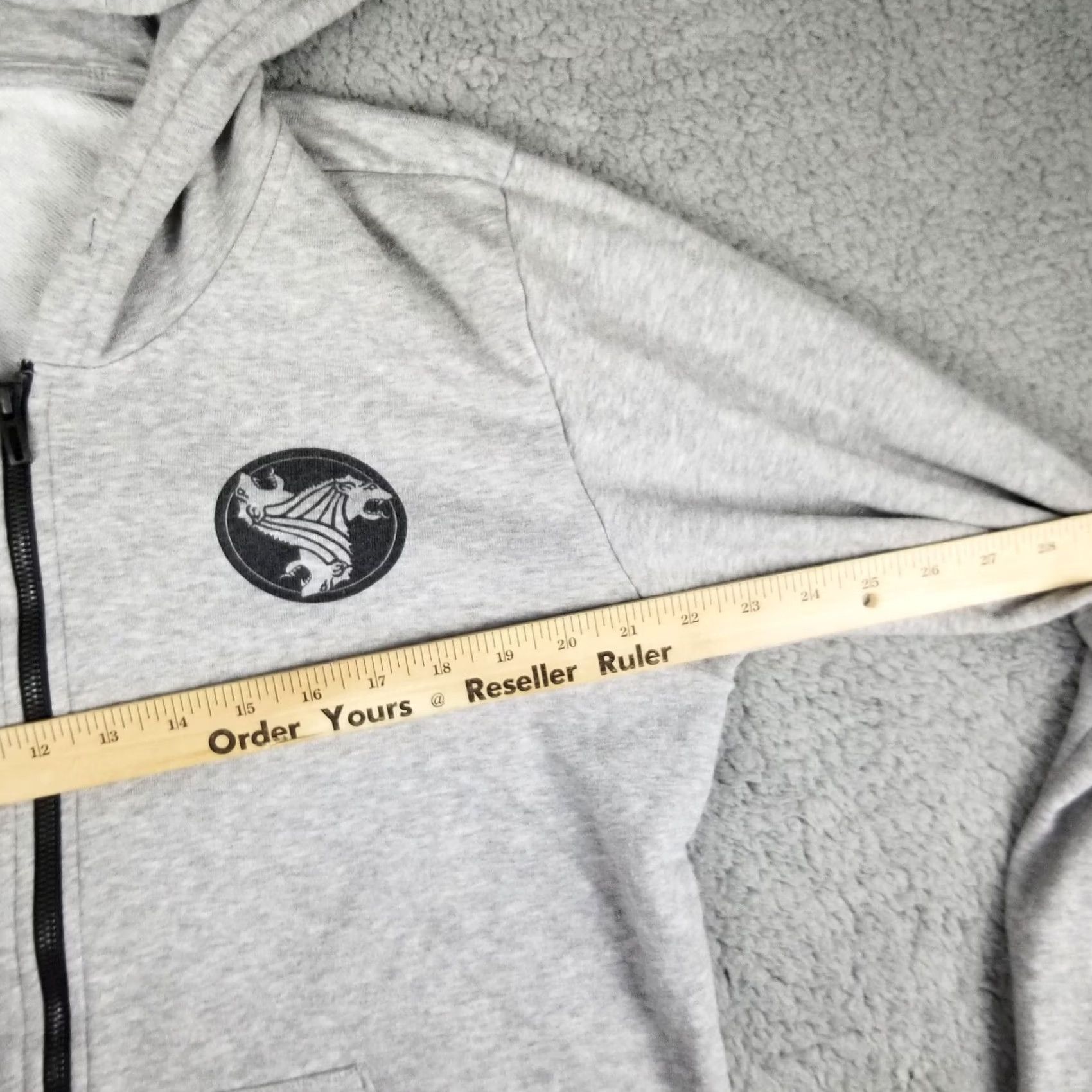 destin Affiliate Skateboards Hoodie Sweatshirt Long Sleeve High Neck Adult M Gray Logo Pullover Knit Cotton Fall Winter Grunge Chicago Mens Size US M / EU 48-50 / 2 - 7 Thumbnail