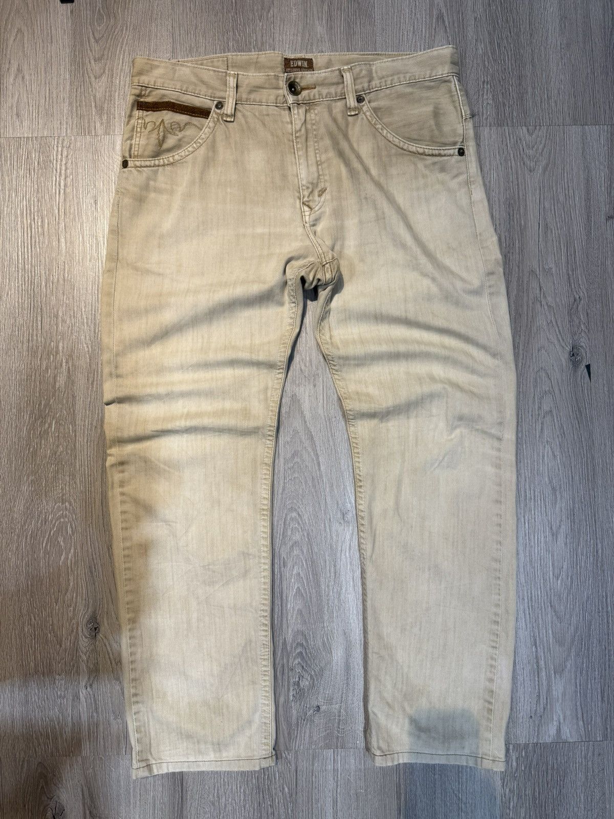 Edwin 90’s EDWIN RARE POCKET LOGO MULTI Y2K JAPANESE DENIM PANTS Size US 36 / EU 52 - 2 Thumbnail