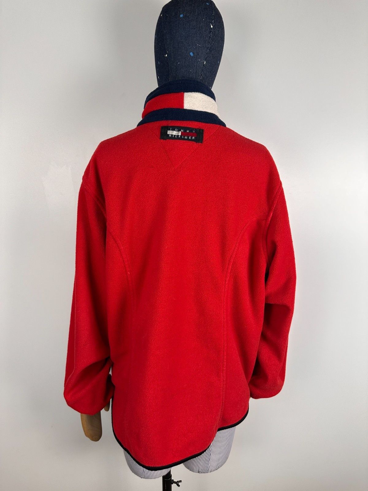 Tommy Hilfiger Tommy Hilfiger Flag Fleece Full Zip Jacket Size M 90s Red Size M / US 6-8 / IT 42-44 - 6 Thumbnail
