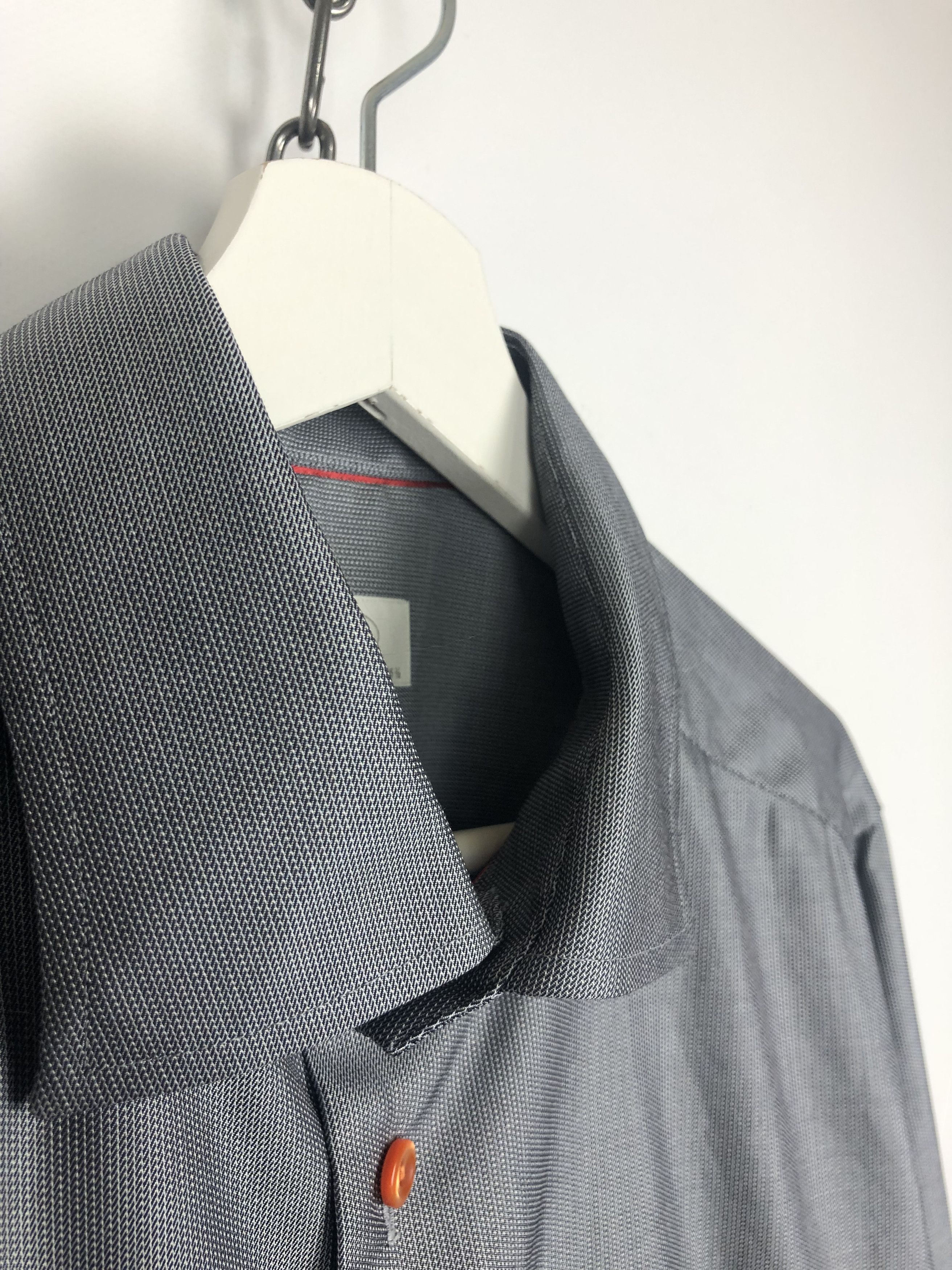 Eton Eton Basic Shirt Slim Gray size 16 1/2 Size US M / EU 48-50 / 2 - 6 Thumbnail