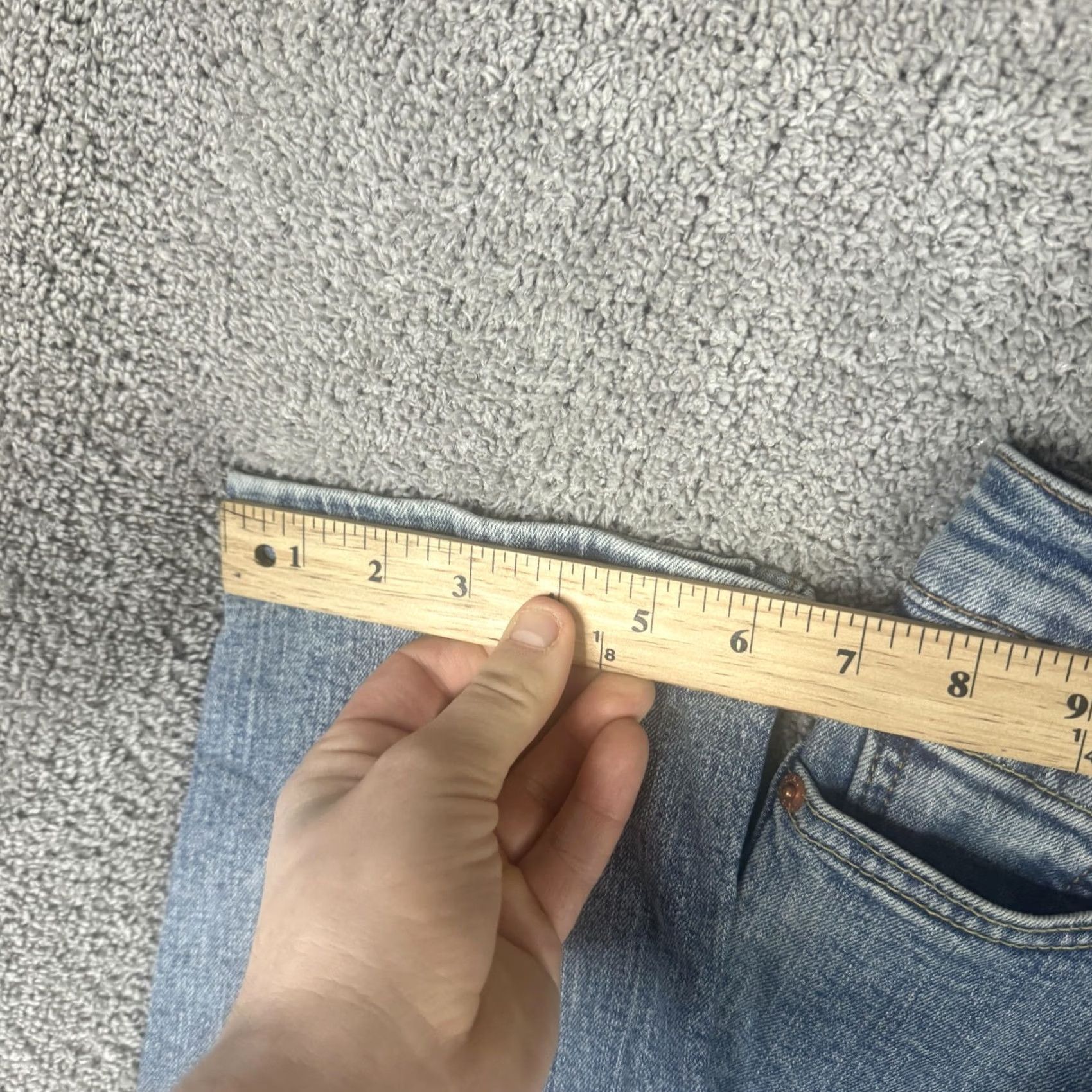 Levi's Levi's 511 Jeans Mens 30x30 Light Wash Blue Slim Fit Tapered Leg Stretch Denim Jeans Size US 30 / EU 46 - 6 Thumbnail